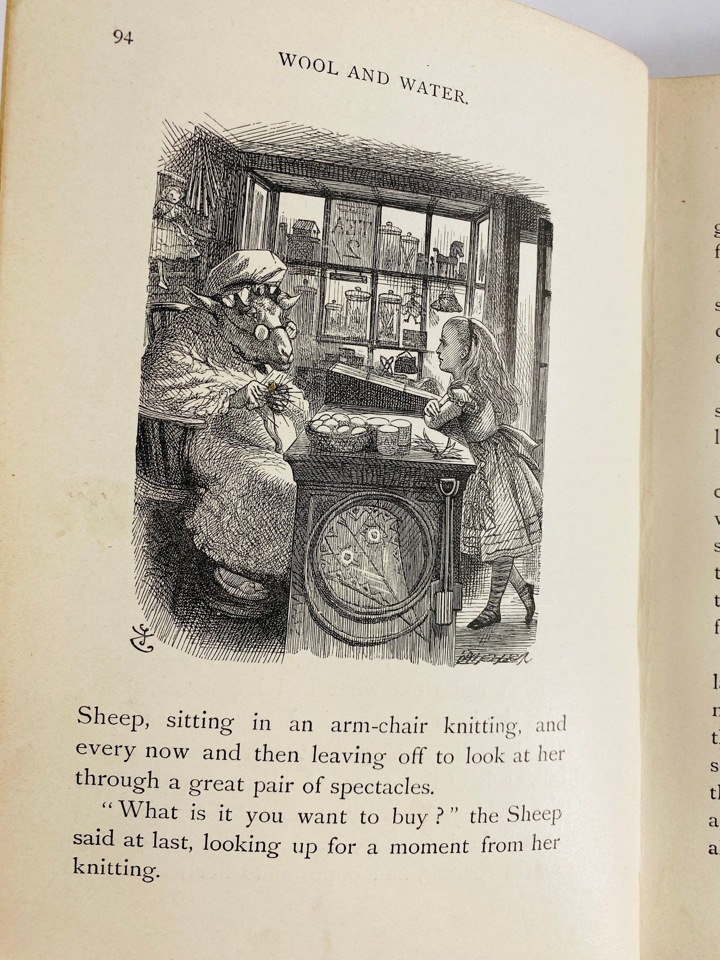 RARE 1890 Through the Looking-Glass by Lewis Carroll FIRST Edition 18,000 print Tenniel Frontis Alice’s Adventures in Wonderland Macmillan