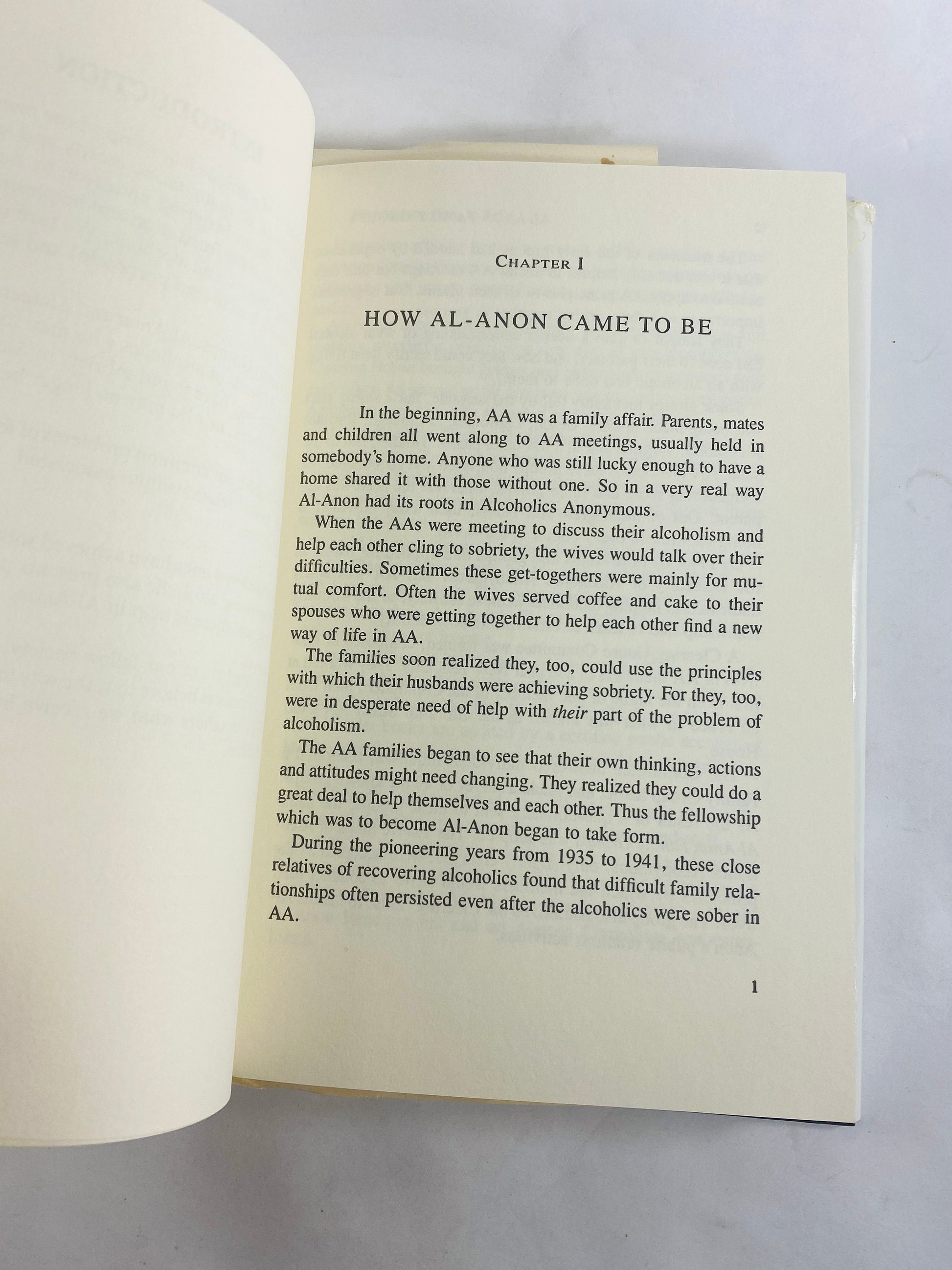 Al-Anon Family Groups vintage book circa 1984 Alcoholics Anonymous Recovery, Addiction, AA, Al-Anon, sobriety, gift.