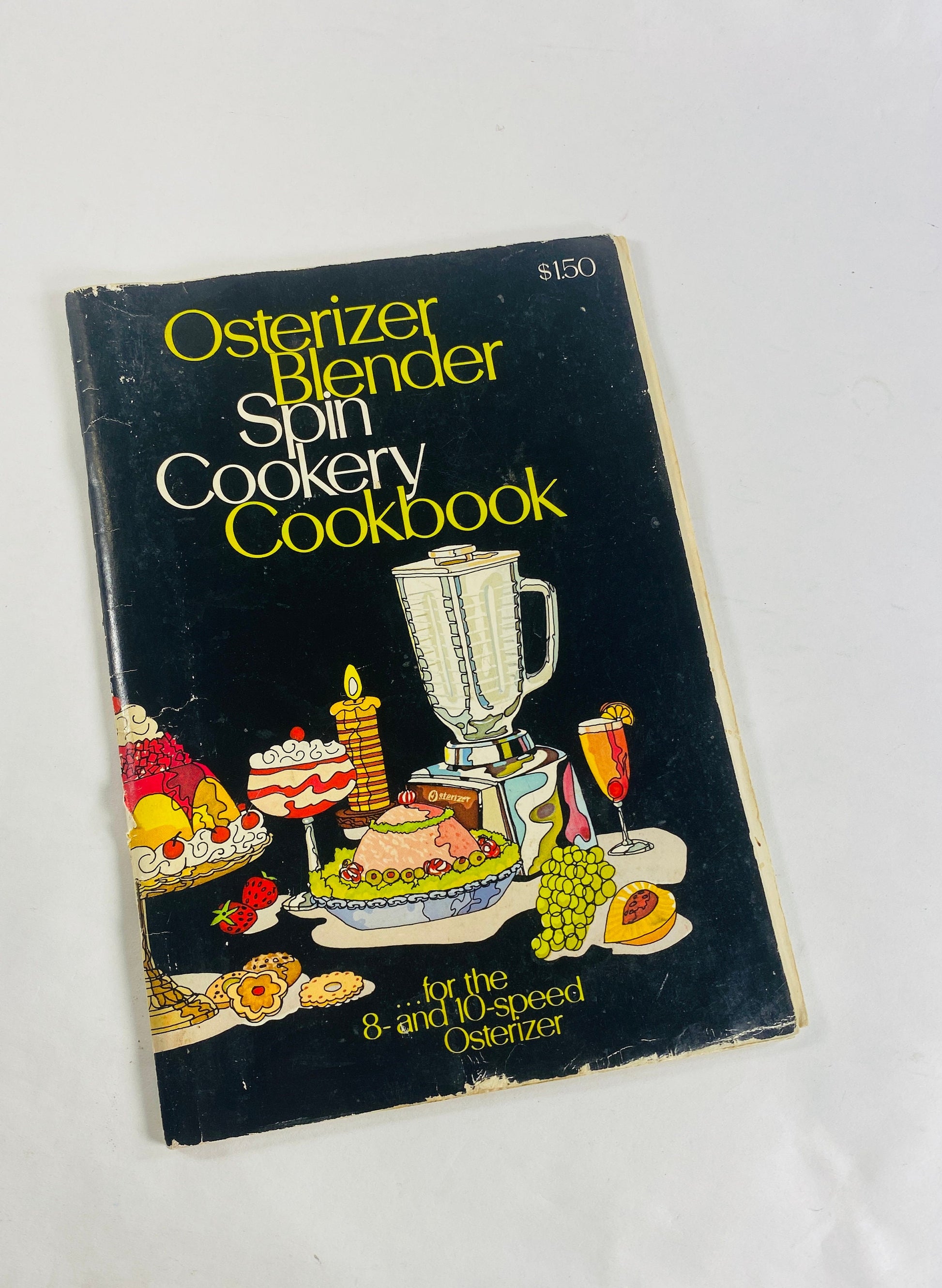 1973 Oster ORIGINAL Osterizer Vintage booklet of recipes. Retro blender kitchen tricks, do's & don'ts spin cookery. 1970s cookbook