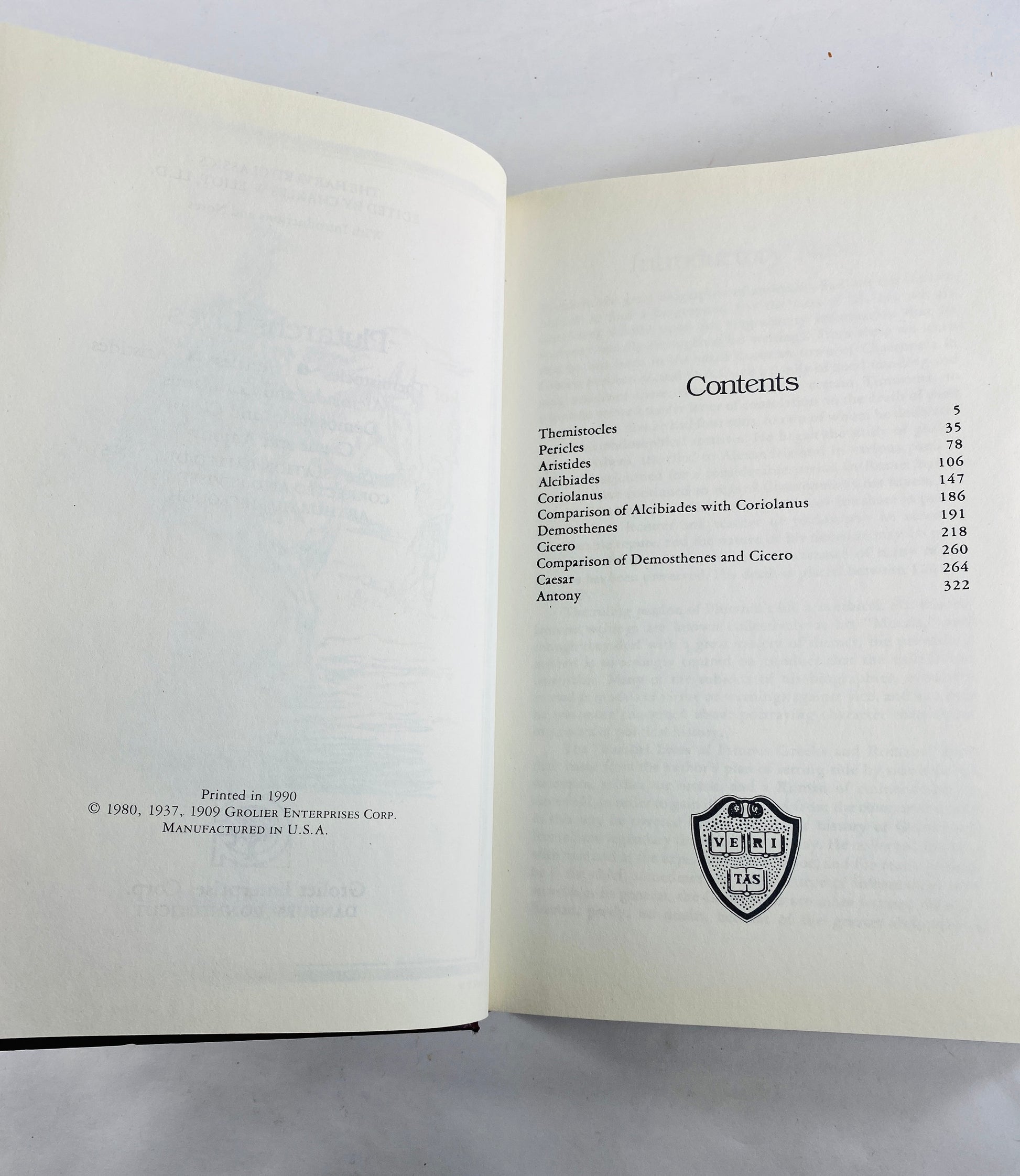 Plutarch "Though boys throw stones at frogs in sport, the frogs do not die in sport but in earnest" vintage Harvard Classics book philosophy