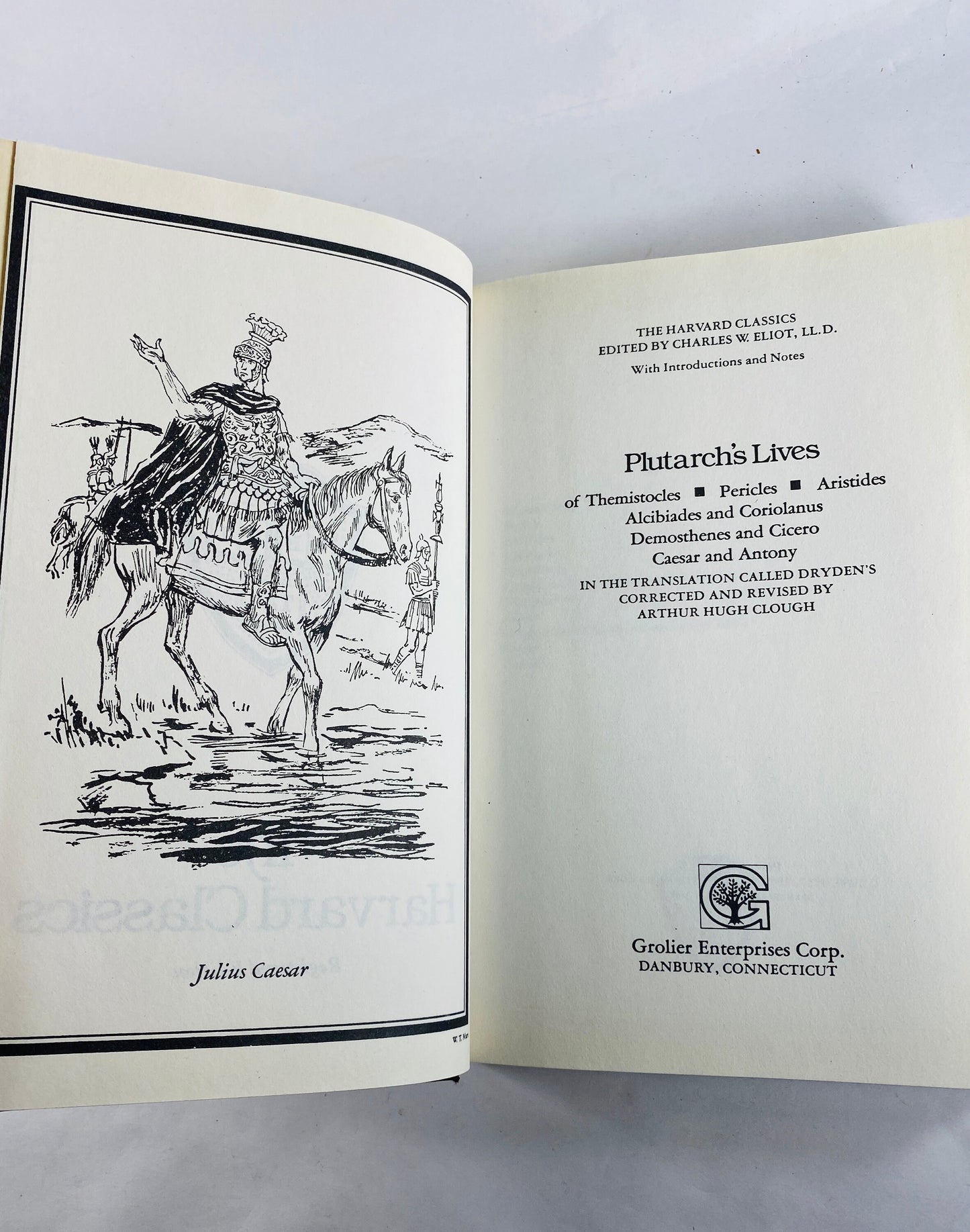 Plutarch "Though boys throw stones at frogs in sport, the frogs do not die in sport but in earnest" vintage Harvard Classics book philosophy