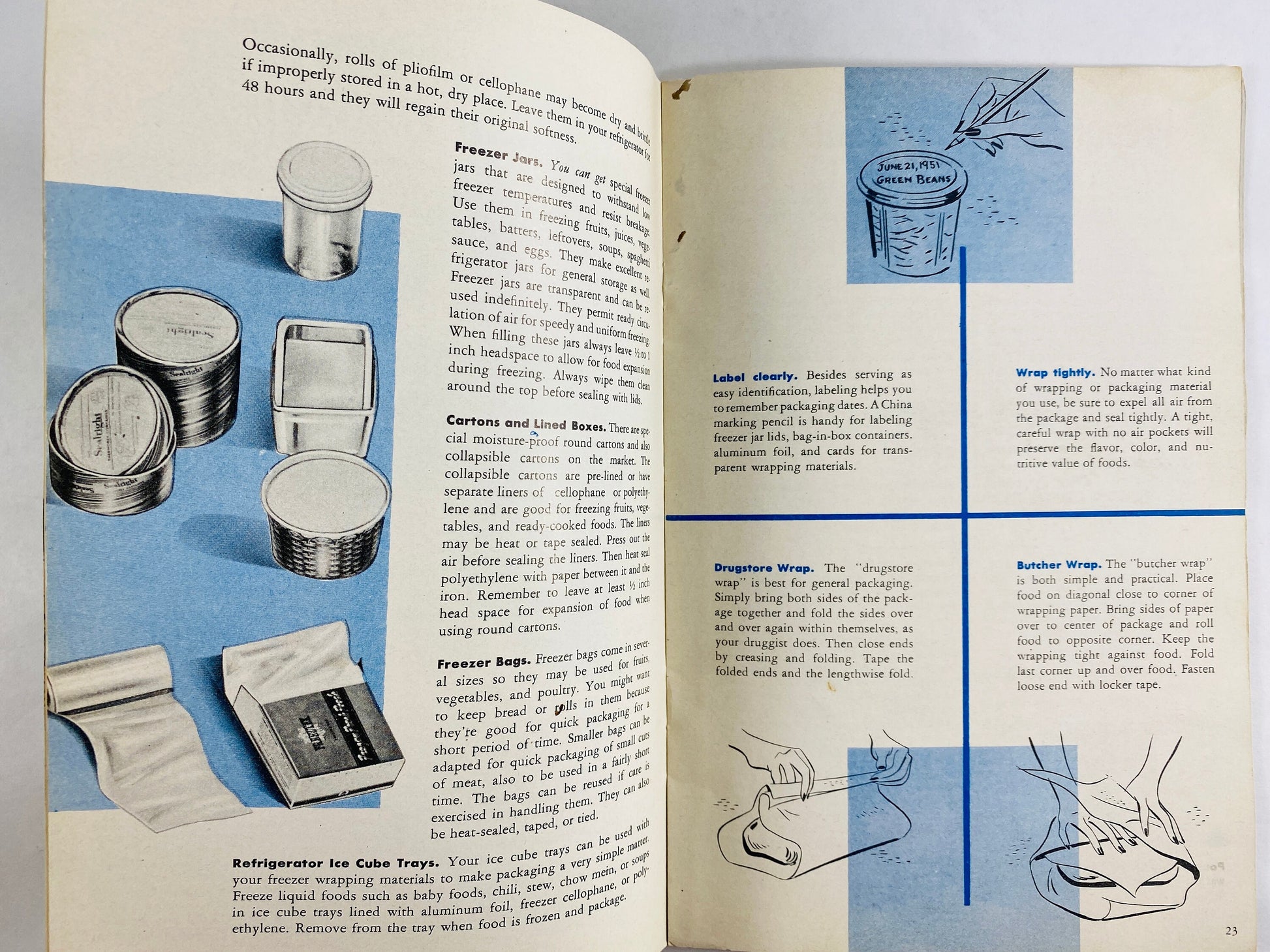 Crosley Shelvador vintage electric refridgerator Owners Manual circa 1961. Retro kitchen collectible Dayton Ohio