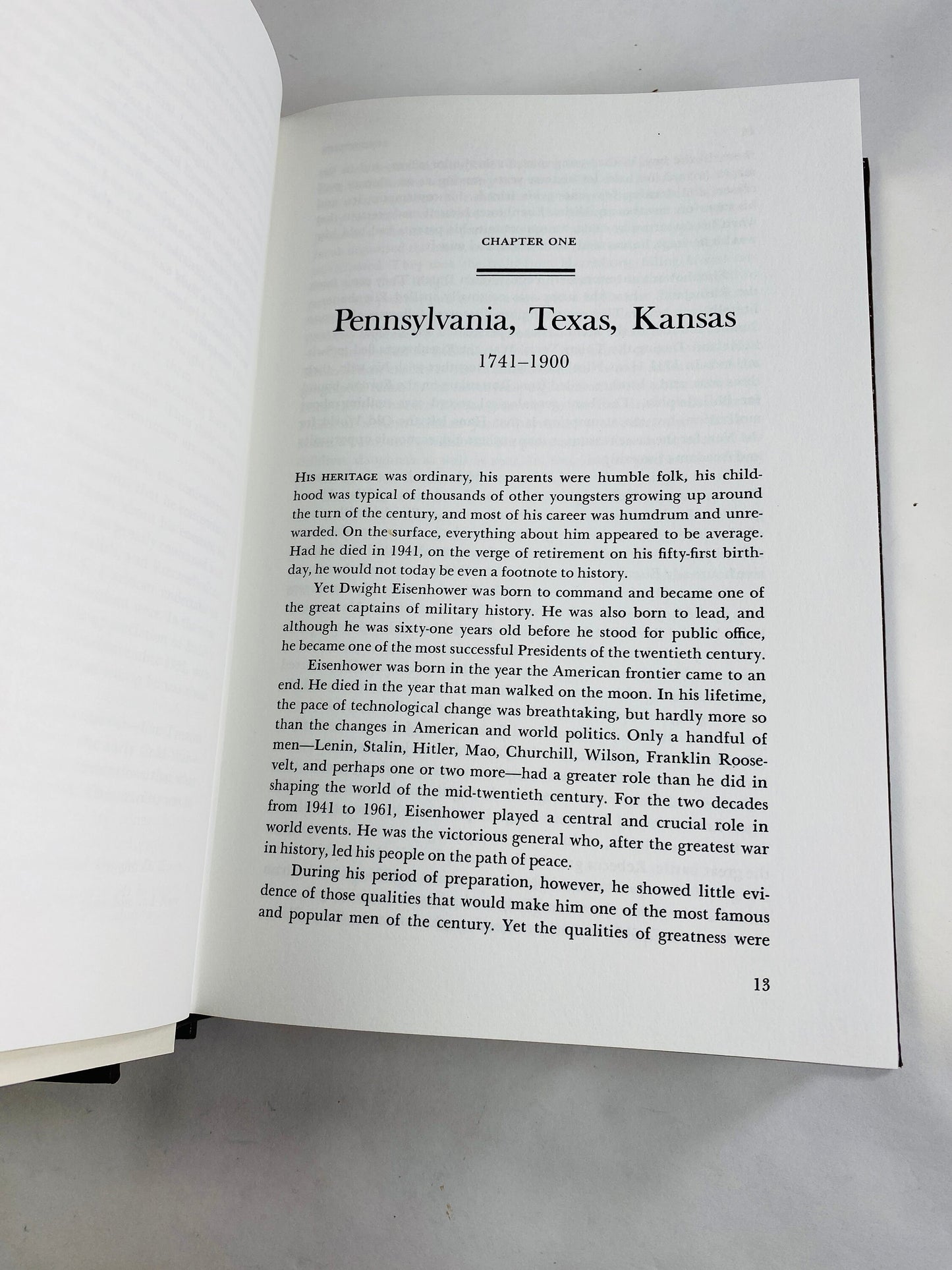 Stephen Ambrose vintage Easton Press Eisenhower book set circa 1987 US President GORGEOUS brown leather, gold History Father's Day gift