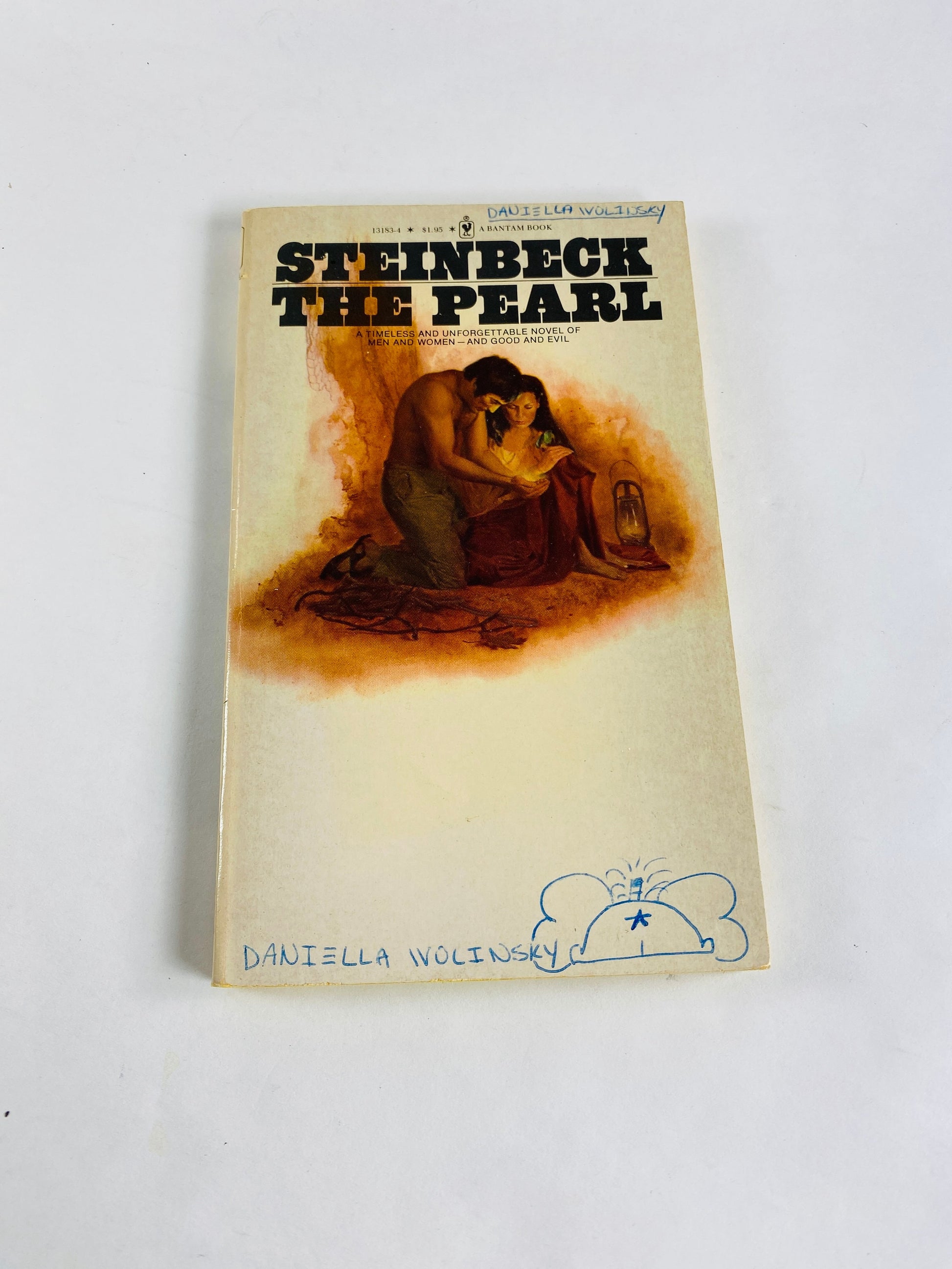 John Steinbeck East of Eden Red Horse Pearl vintage paperback book Of Mice and Men Pulitzer Prize Bantum circa 1980s