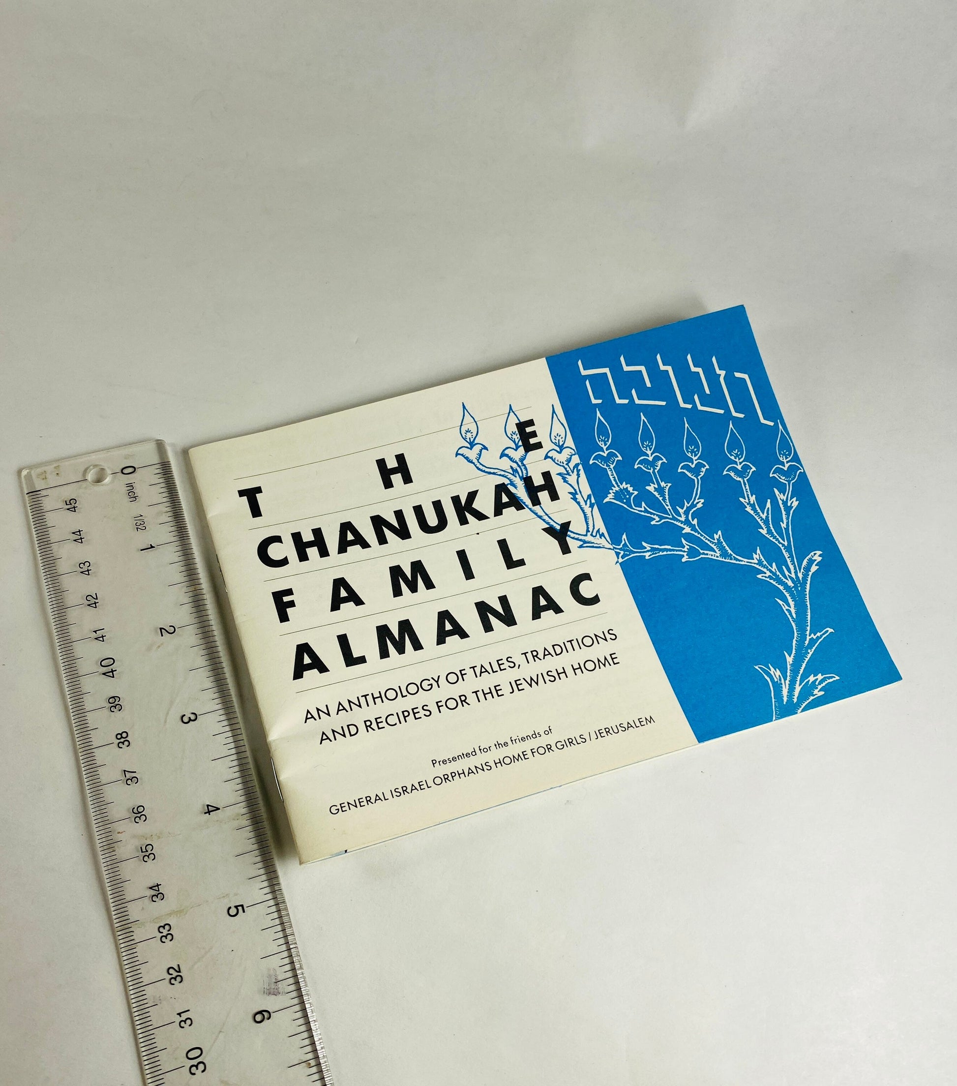 Chanukah Family Almanac vintage Israel Orphans Home booklet circa 1975 Traditions and recipes for the Jewish Home includes Hebrew prayers