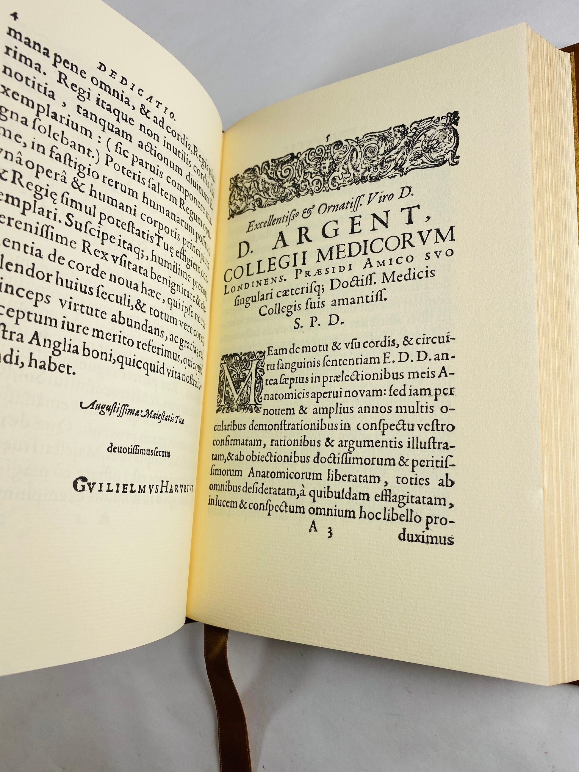 Exercitatio Anatomica de Motu Cordis et Sanguinis in Animalibus vintage Medicine book William Harvey Motion of the Heart and Blood doctor