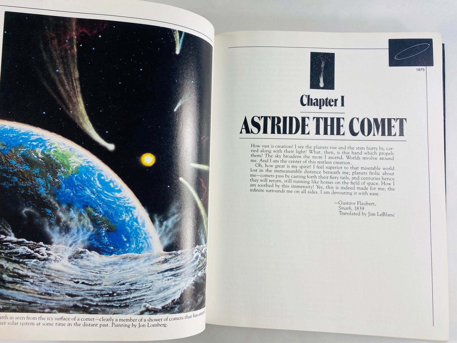 Comet vintage book circa 1985 by Carl Sagan author or Cosmos Astronomy cosmology astrophysicist astrobiology science. Gift