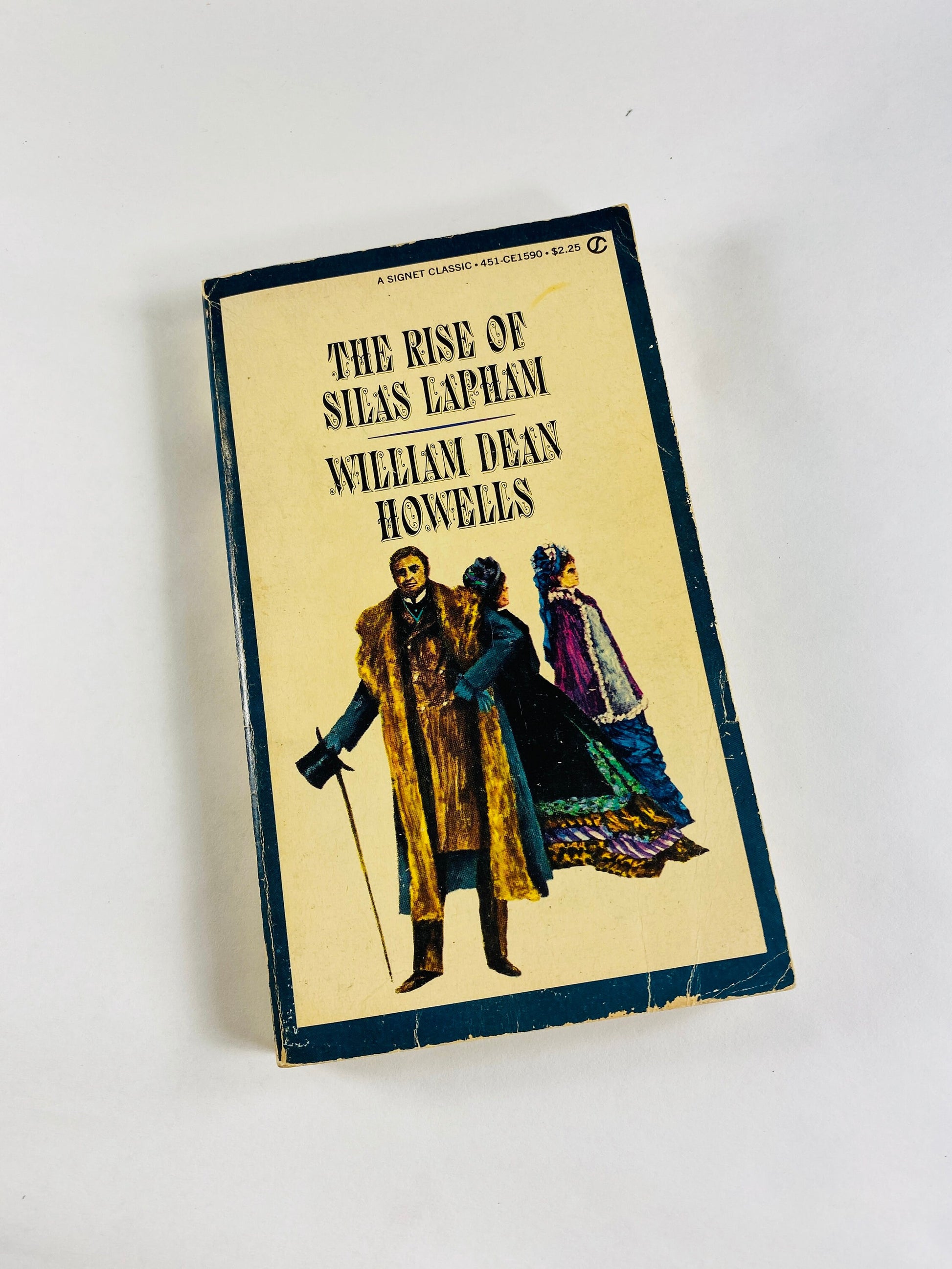 Rise of Silas Lapham by William Howells Vintage Signet paperback book about a self-made millionaire in Boston during the Gilded Age