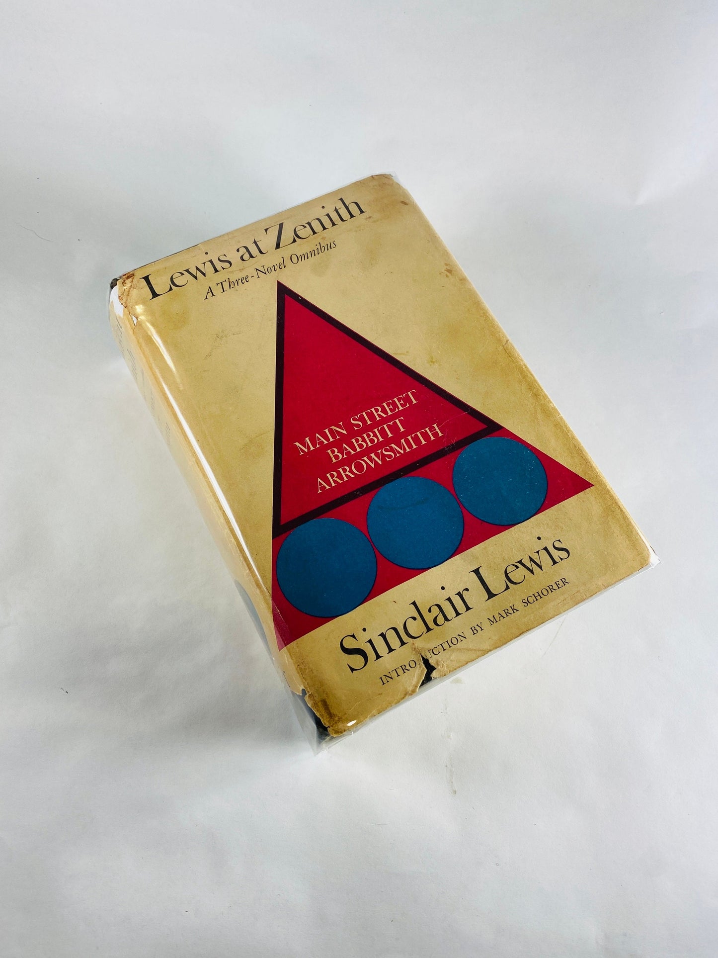 1961 Lewis at Zenith by Sinclair Lewis includes Main Street, Babbitt and Arrowsmith Vintage book gift.