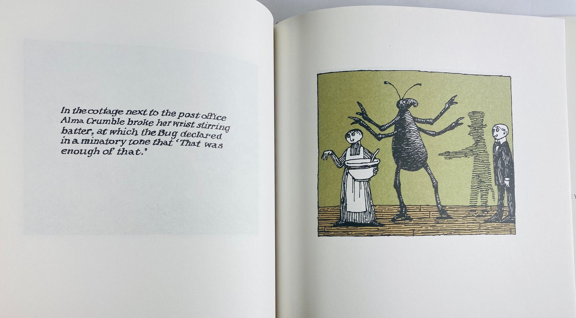 Haunted Tea-Cosy FIRST EDITION vintage book by Edward Gorey circa 1997 w/ unclipped dust jacket Ogdred Weary ghost of Christmas to come