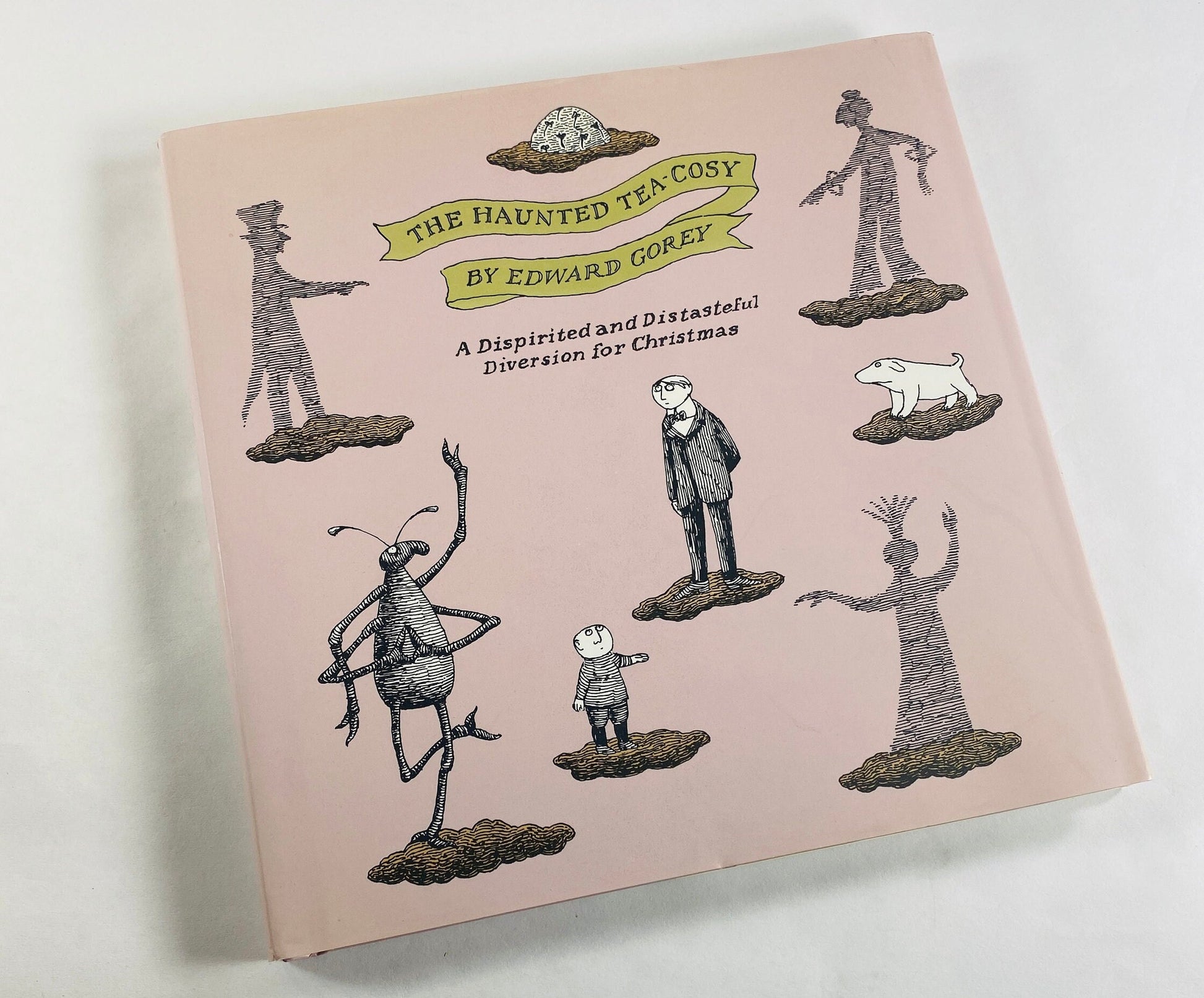 Haunted Tea-Cosy FIRST EDITION vintage book by Edward Gorey circa 1997 w/ unclipped dust jacket Ogdred Weary ghost of Christmas to come