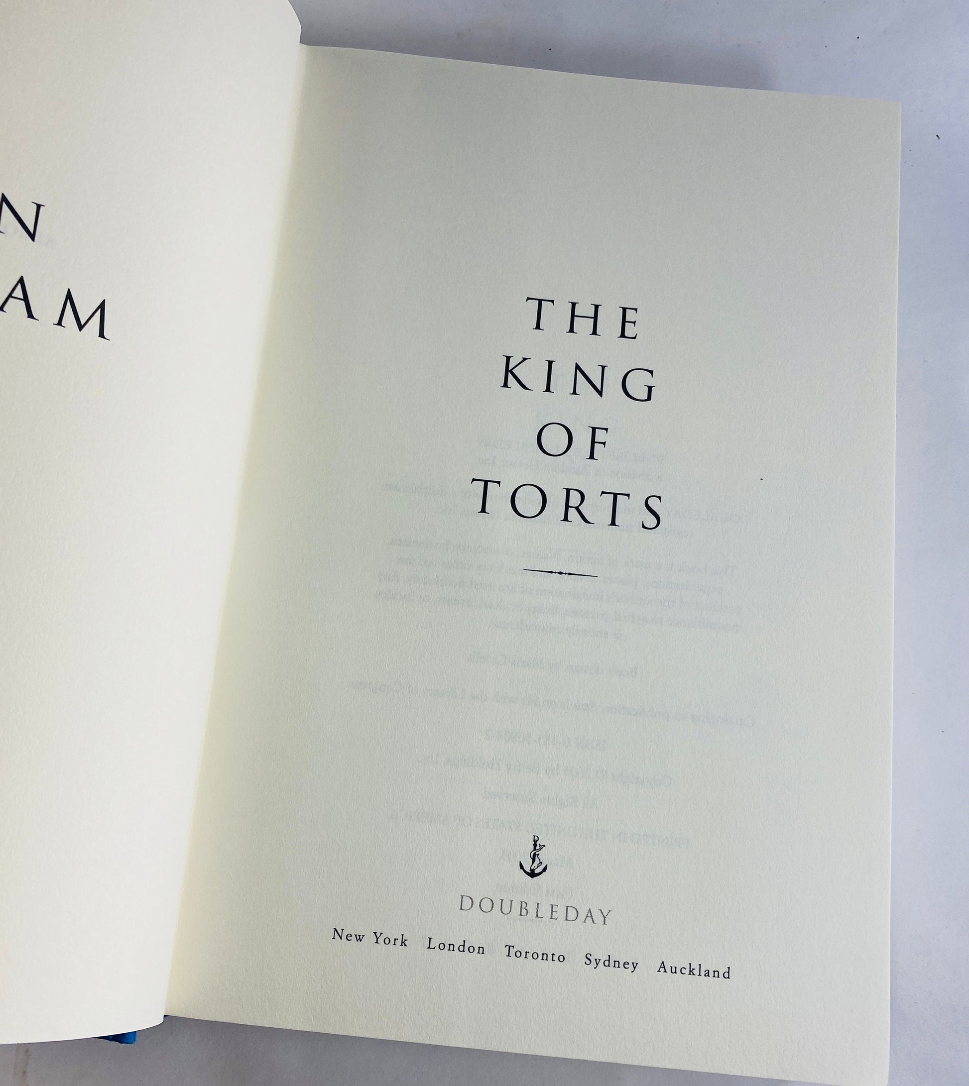 John Grisham SIGNED King of Torts First Edition vintage book circa 2003 Young lawyer in a complex case against large pharmaceutical company