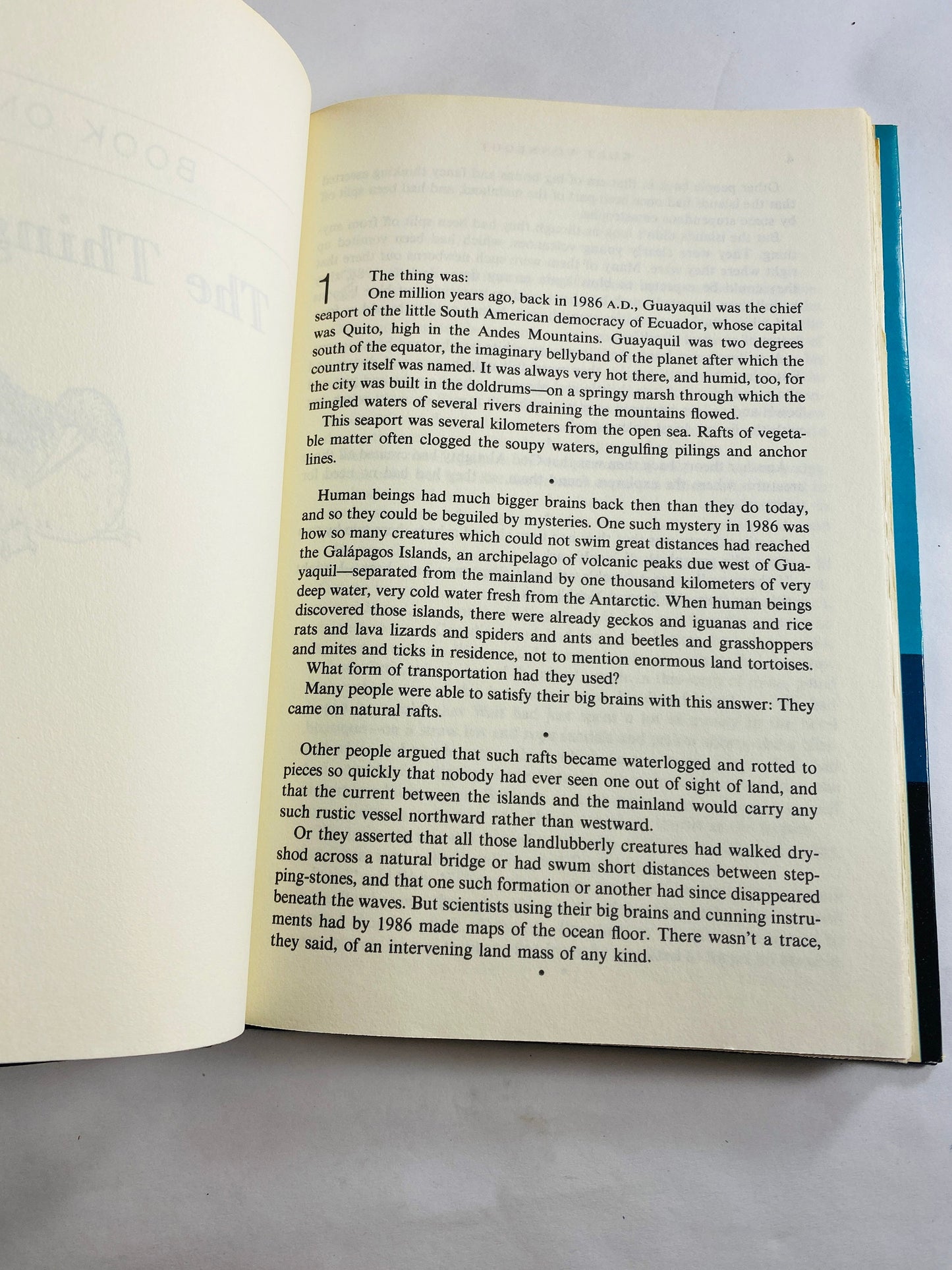 Galapagos by Kurt Vonnegut vintage book EARLY PRINTING circa 1985 author of Breakfast of Champions Goodbye Blue Monday