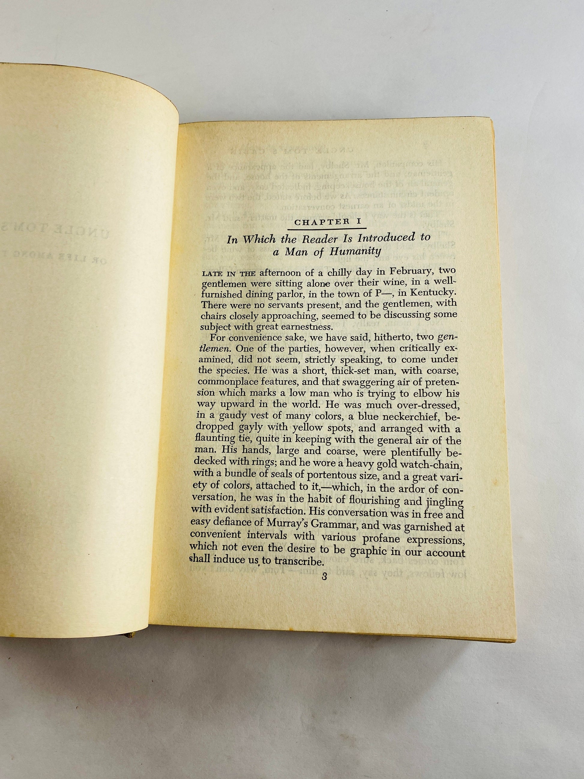 Uncle Tom's Cabin by Harriet Beecher Stowe Life Among the Lowly vintage Modern Library book Anti-slavery book circa 1938 Civil War