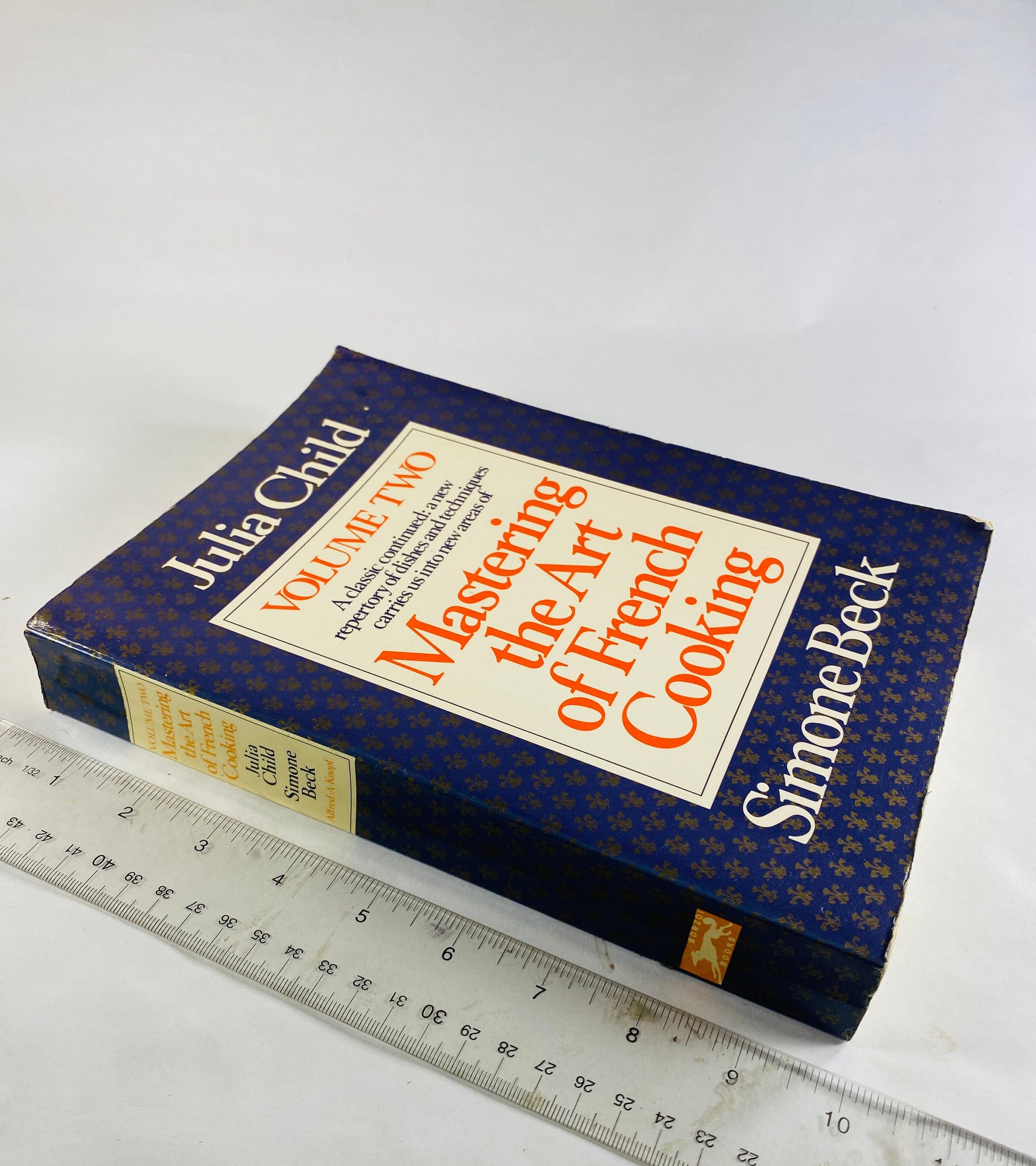 Mastering the Art of French Cooking by Julia Child EARLY PRINTING vintage paperback book circa 1983 Cookbook volume 2 Alfred A. Knopf.