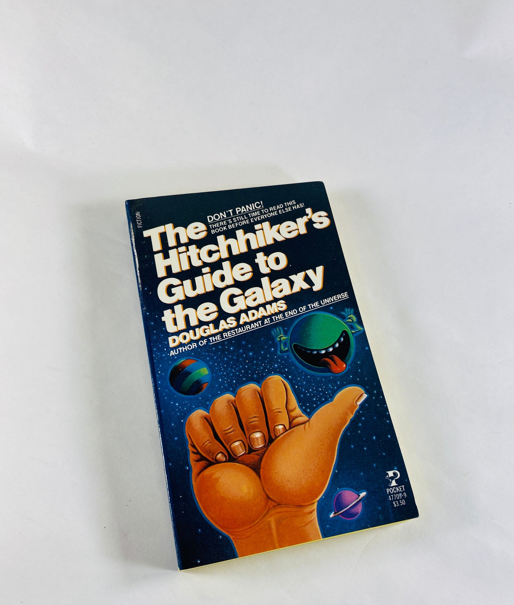 1981 Hitchhiker's Guide to the Galaxy Vintage Douglas Adams paperback book EARLY printing Life Universe & Everything, Restaurant Universe