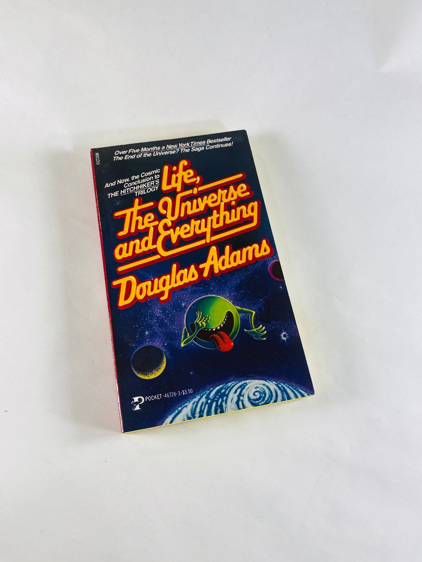 1981 Hitchhiker's Guide to the Galaxy Vintage Douglas Adams paperback book EARLY printing Life Universe & Everything, Restaurant Universe