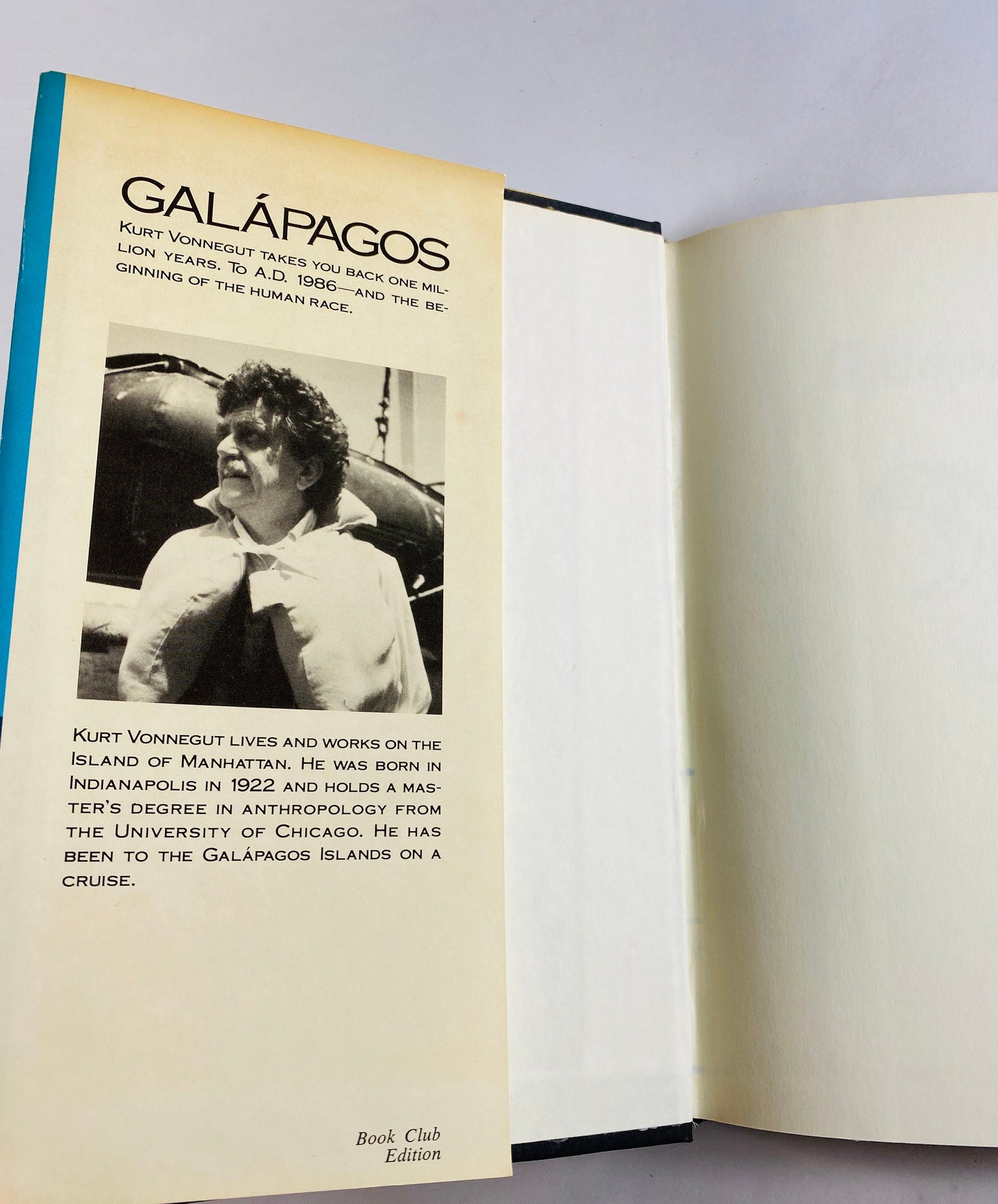 Galapagos by Kurt Vonnegut vintage book EARLY PRINTING circa 1985 author of Breakfast of Champions Goodbye Blue Monday