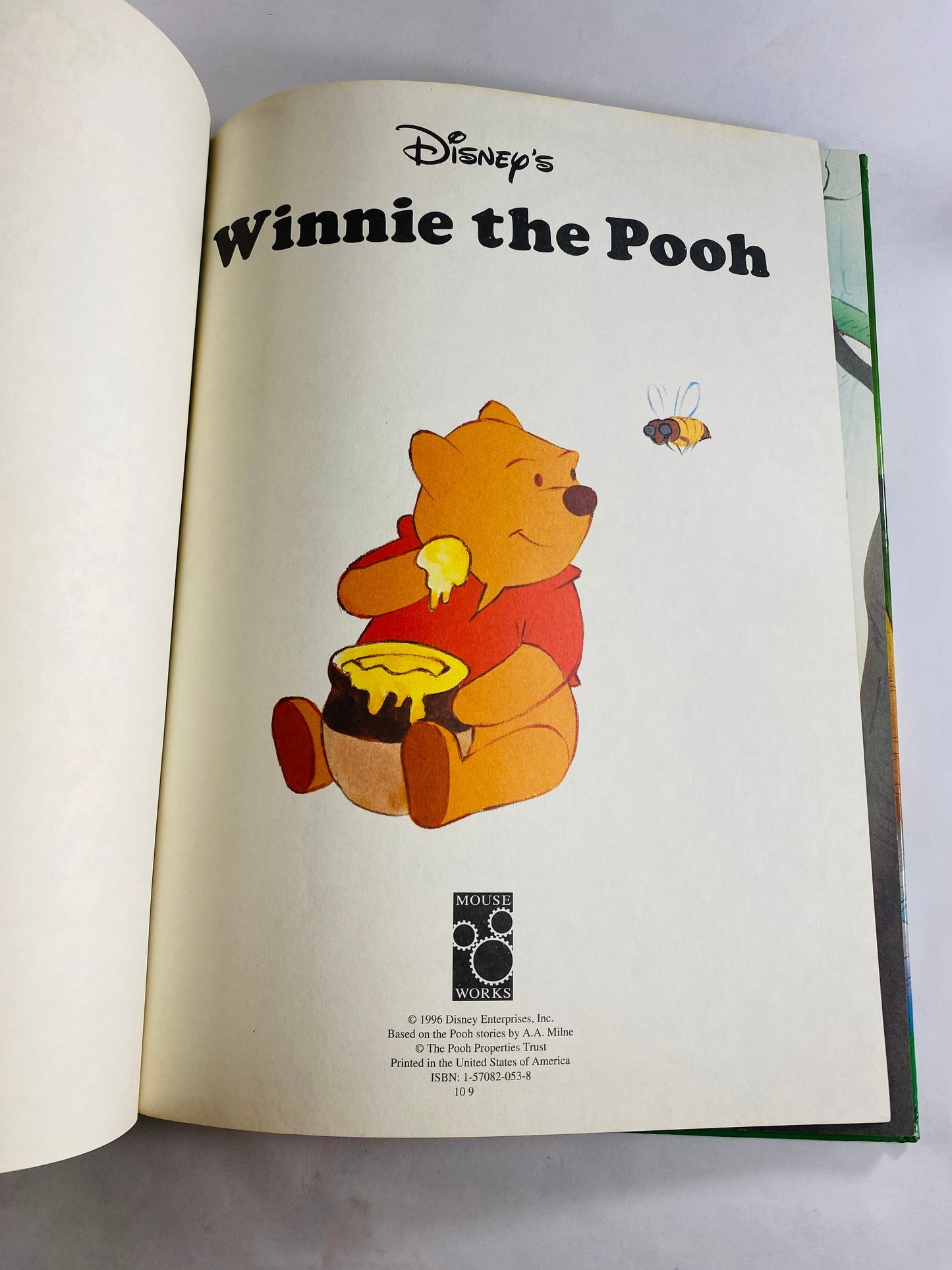 Winnie the Pooh vintage Walt Disney book beautifully illustrated featuring Eeyore Tigger and piglet circa 1996 Large children's book