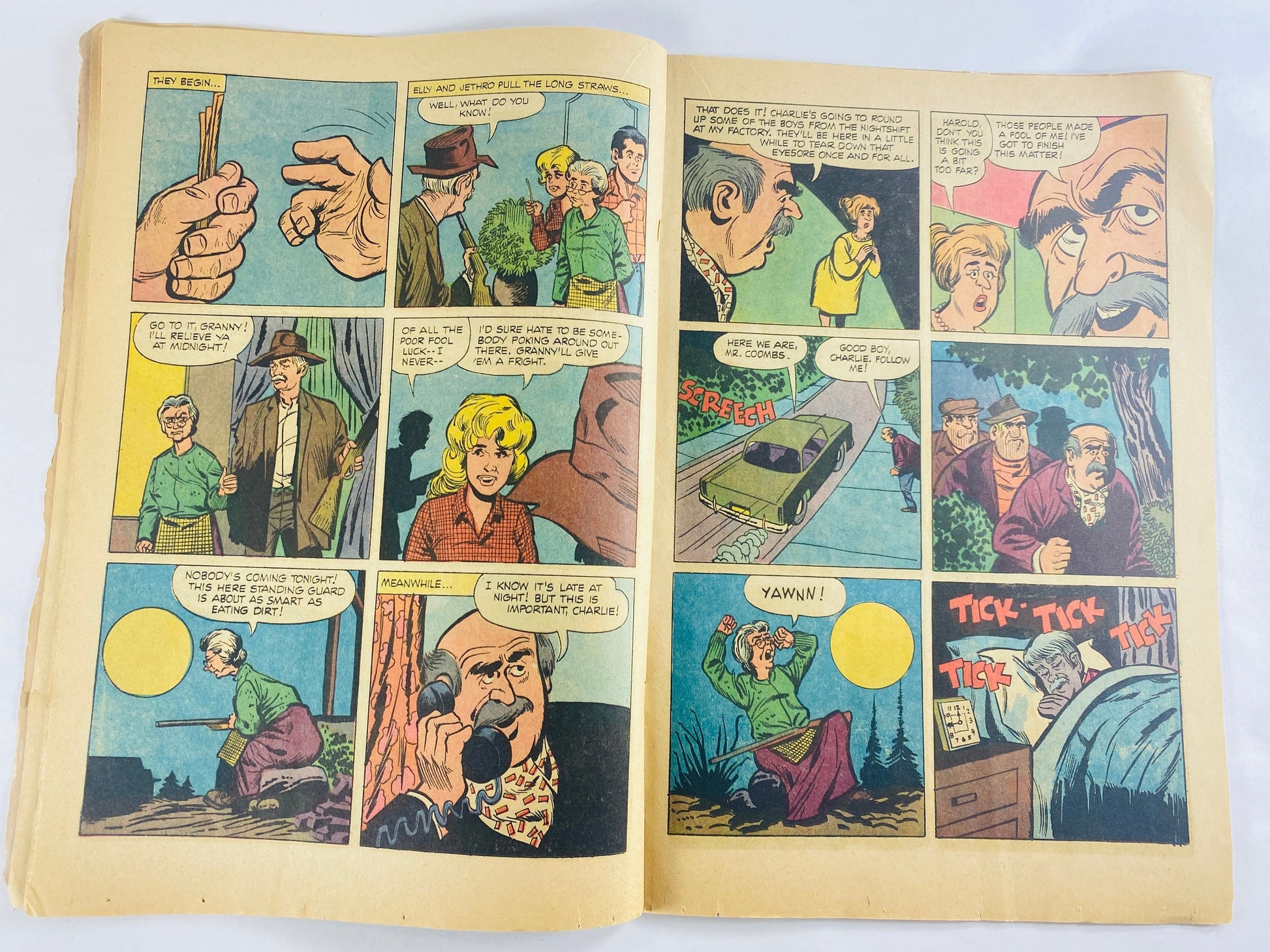 Beverly HillBillies comic book circa 1966 No 12 March Silver Age Dell advertising retro collectible gift 1960s Father's Day gift