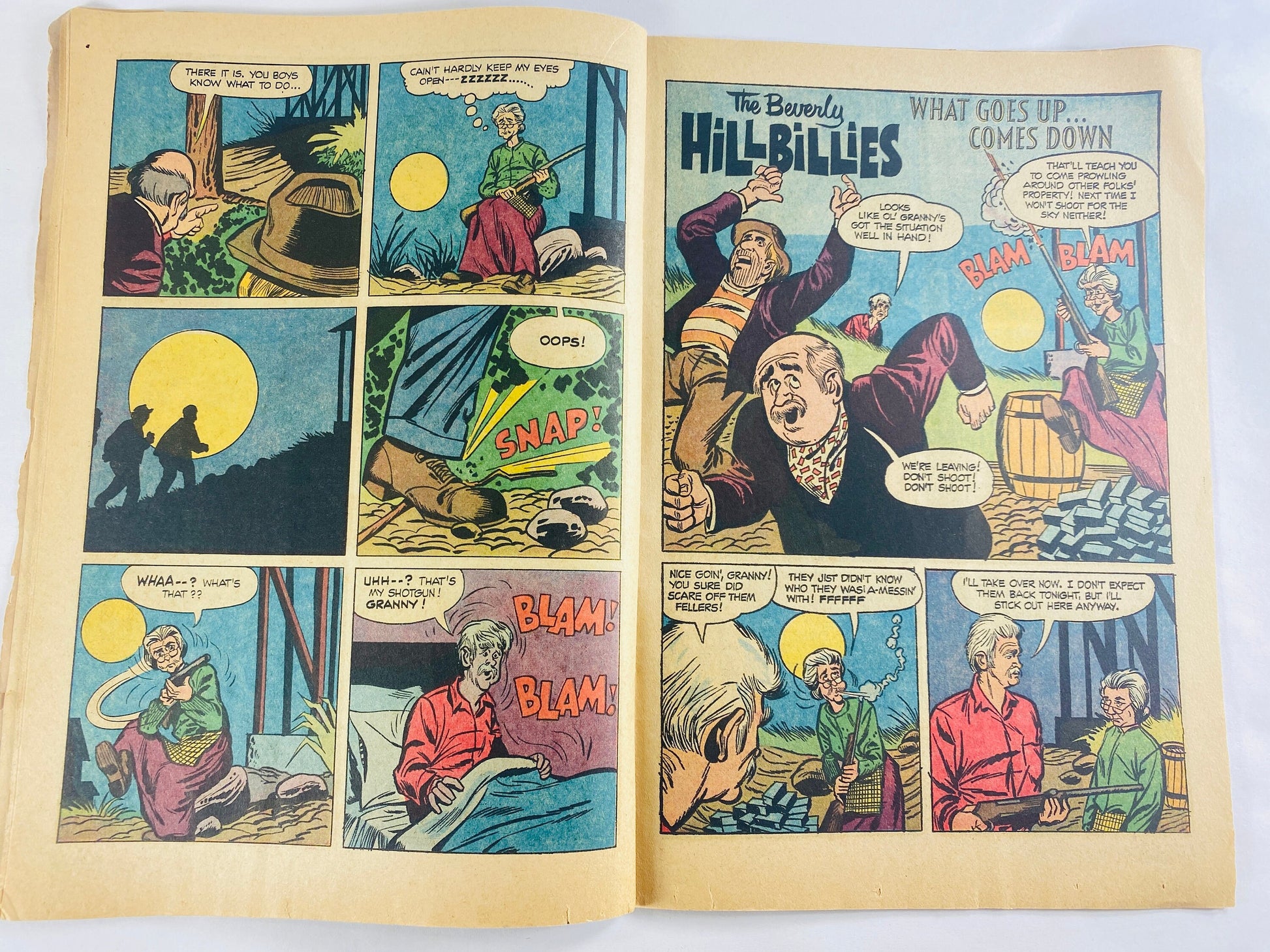 Beverly HillBillies comic book circa 1966 No 12 March Silver Age Dell advertising retro collectible gift 1960s Father's Day gift