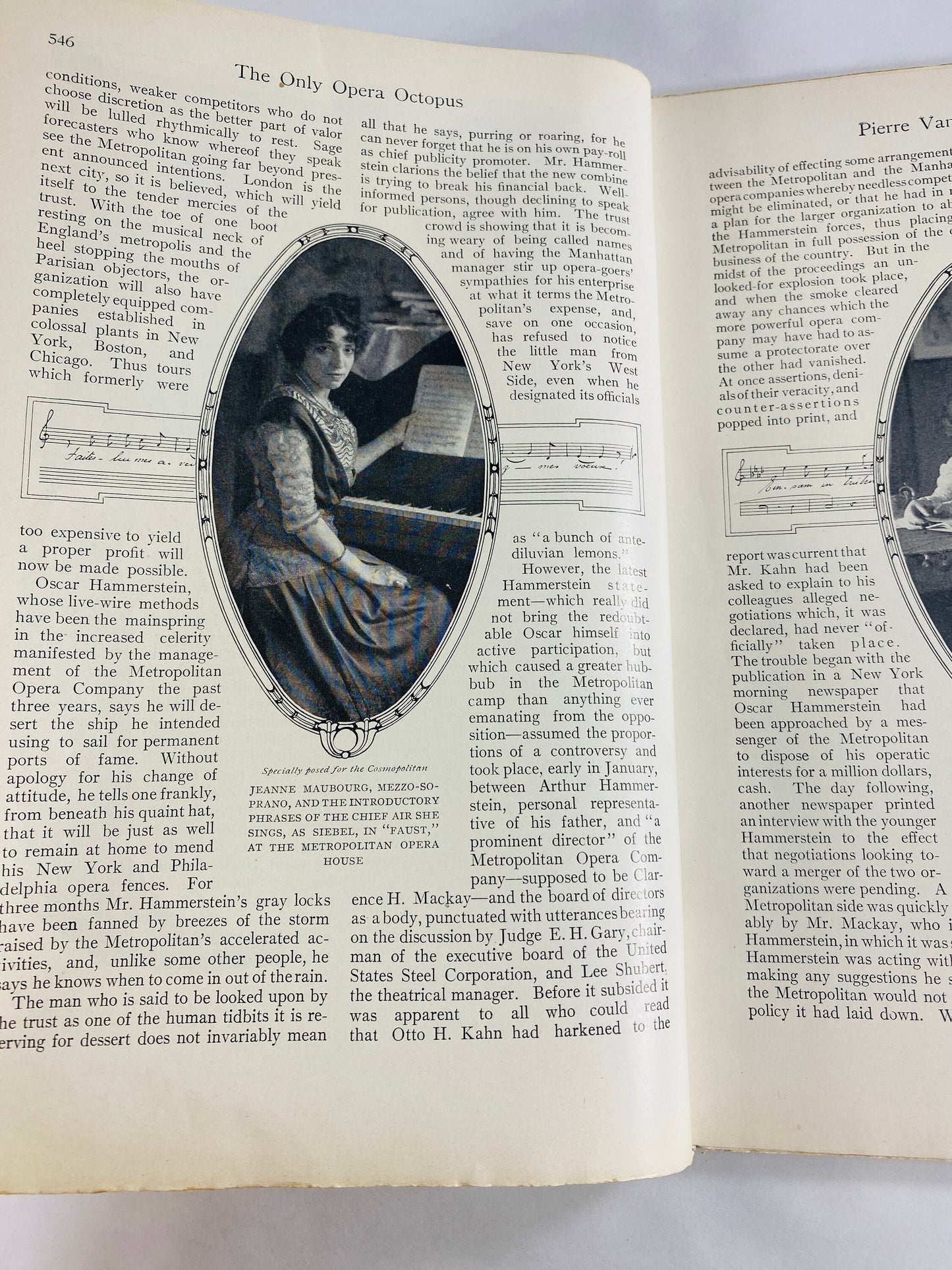 1910 vintage Cosmopolitan Magazine Vol 48 No 5 featuring Only Opera Octopus by Pierre Van Rensselaer Key, Imagination by Charles Ferguson