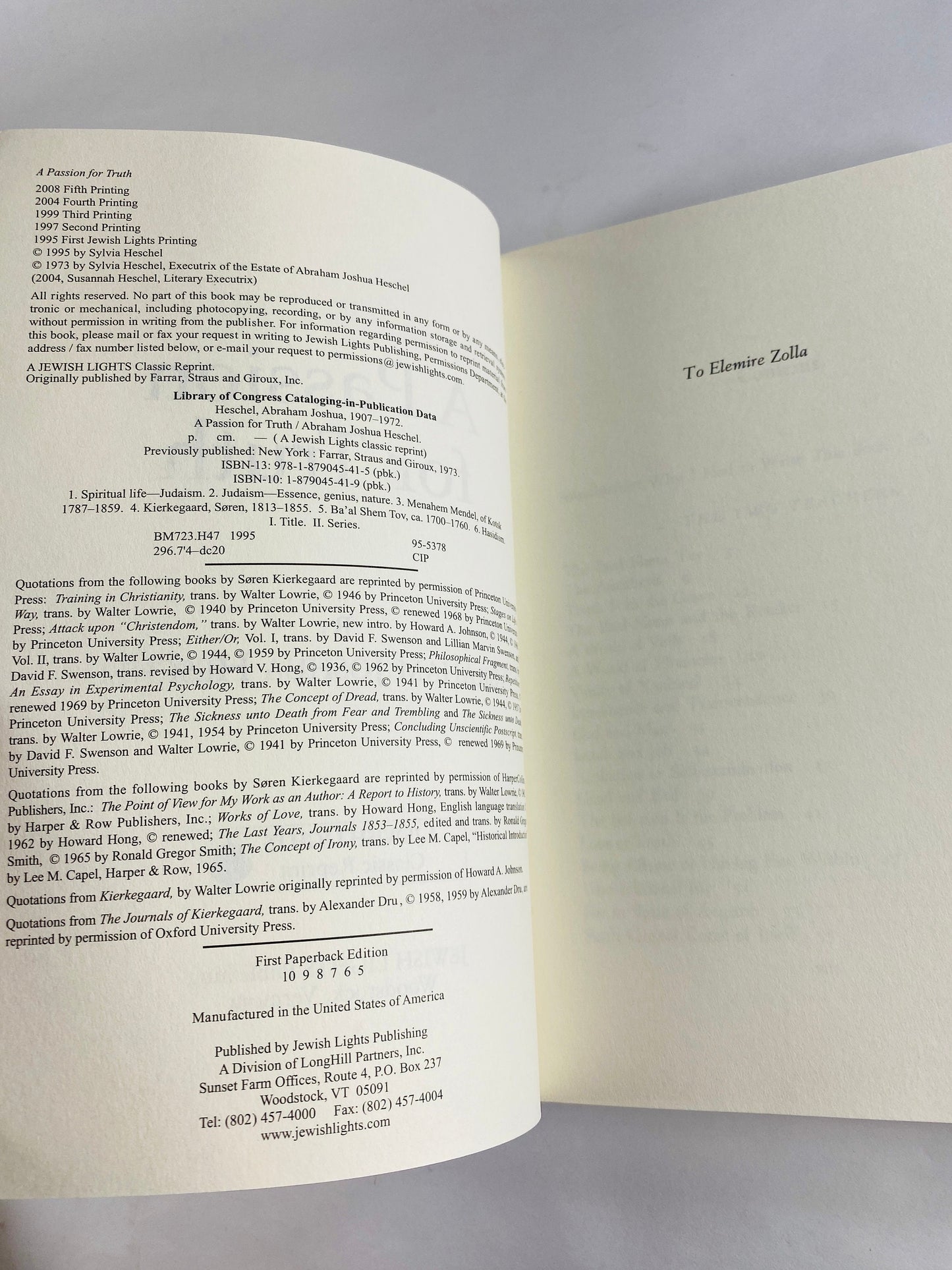 1995 Passion for Truth by Abraham Joshua Heschel vintage paperback book Human Existence Jewish philosopher moral teachings modern Judaism