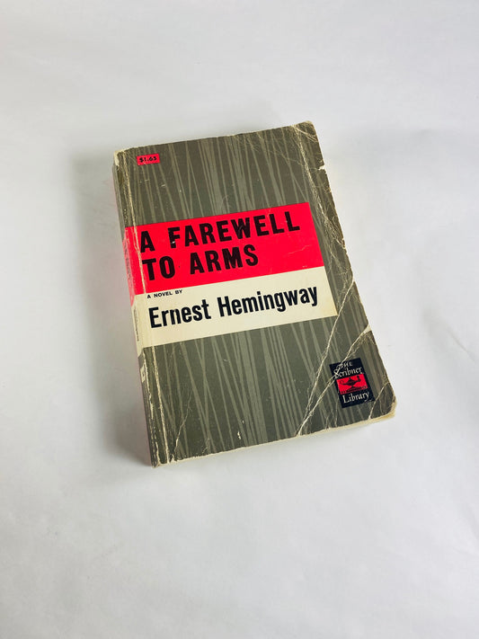 Ernest Hemingway Farewell to Arms vintage Scribner's Library vintage paperback book circa 1957 Heavily marked notes Please see pictures