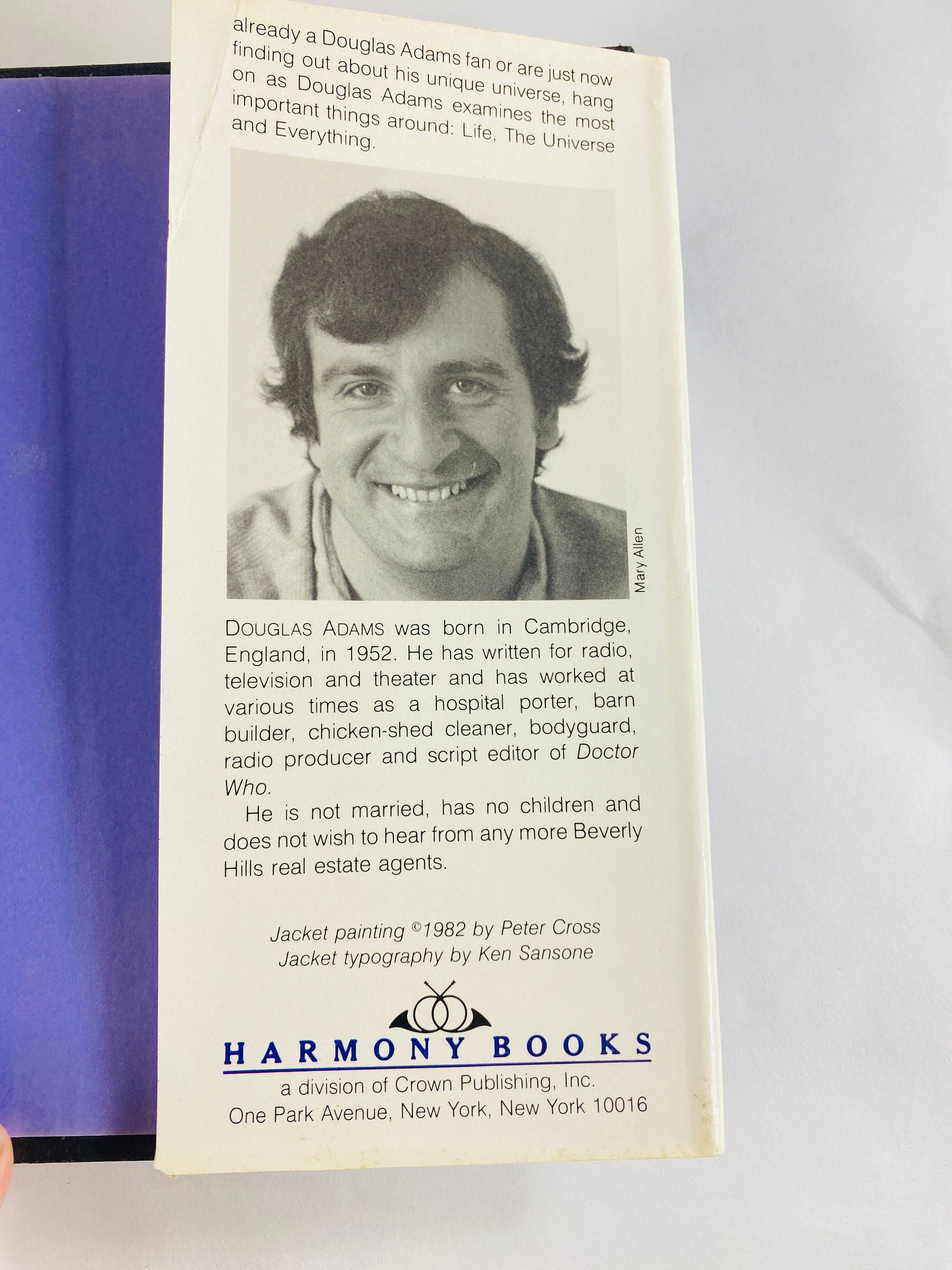 Life, the Universe and Everything Hitchhiker's Guide to the Galaxy vintage Douglas Adams FIRST EDITION book circa 1982. Hardback