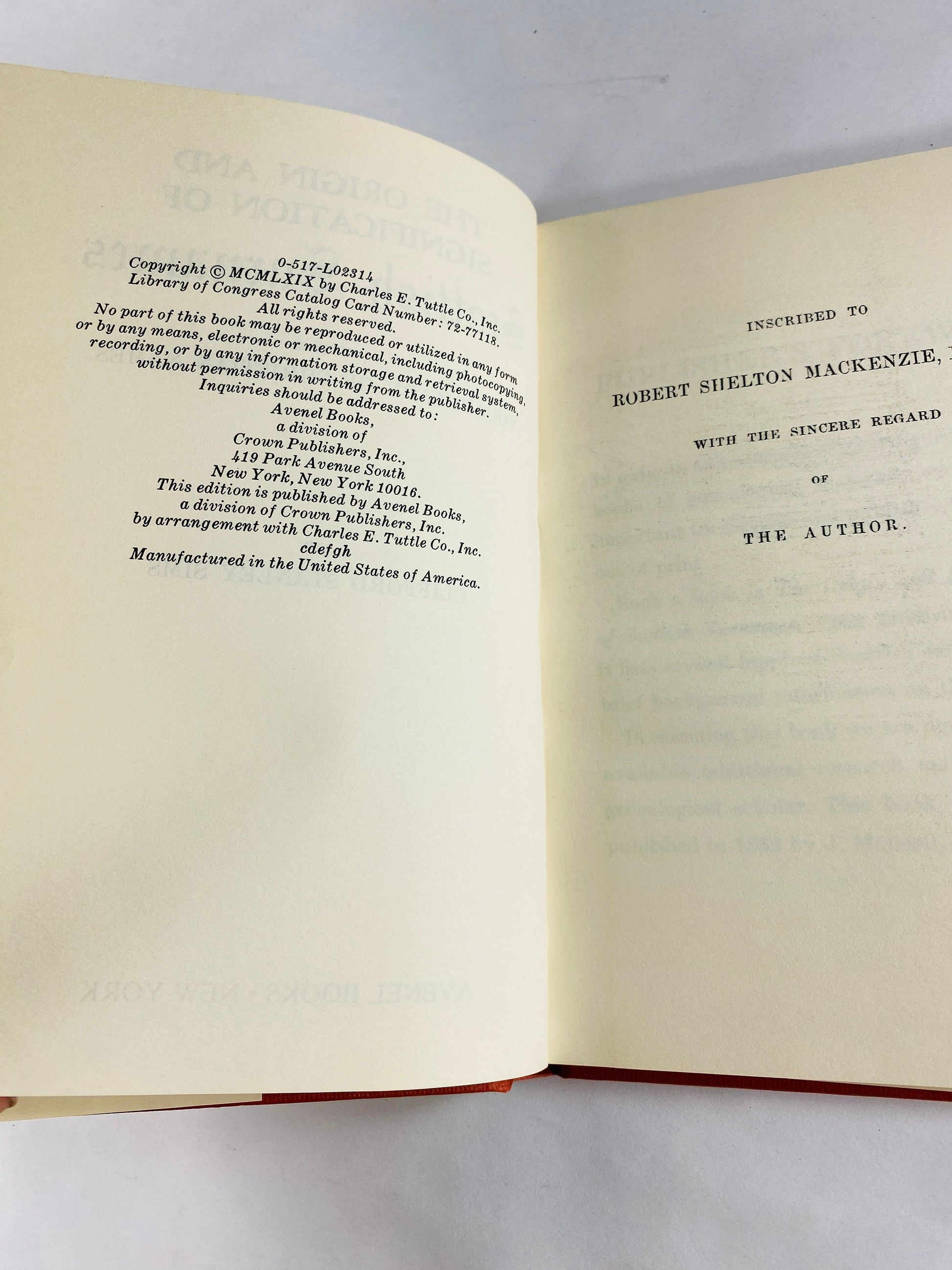 Scottish Surnames Origin and Signification vintage book by Clifford Sims Genealogy gift Father's Day Scotland home decor family lineage