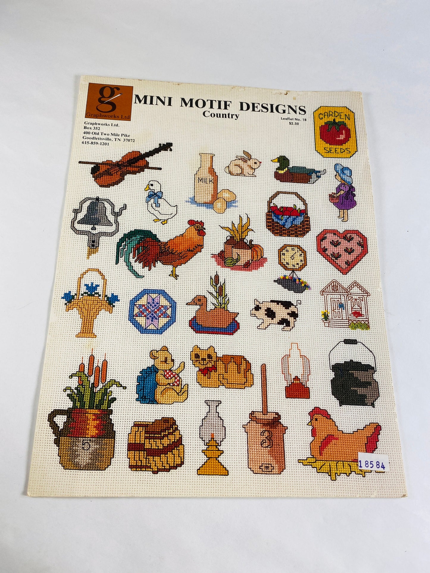 Vintage lot of needlepoint stitches motifs and patterns from the 1970s-1980s embroidery instructions cross stitch mini