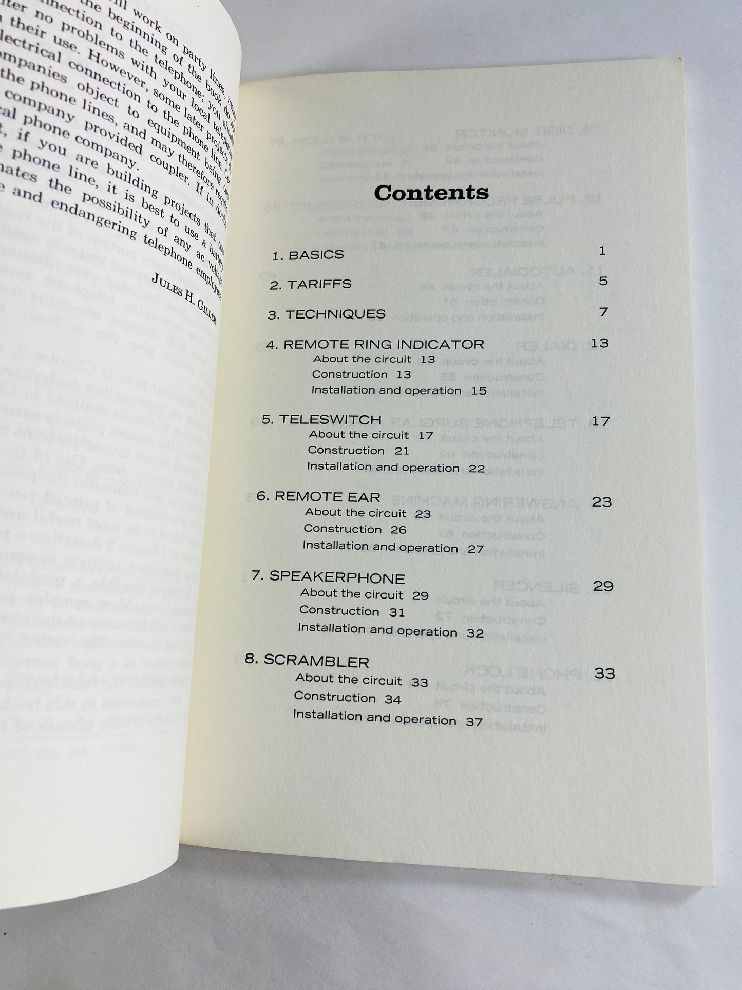 Telephone Accessories You Can Build vintage paperback book circa 1976 by Jules Glider Communications Broadcasting Telegraph Home decor
