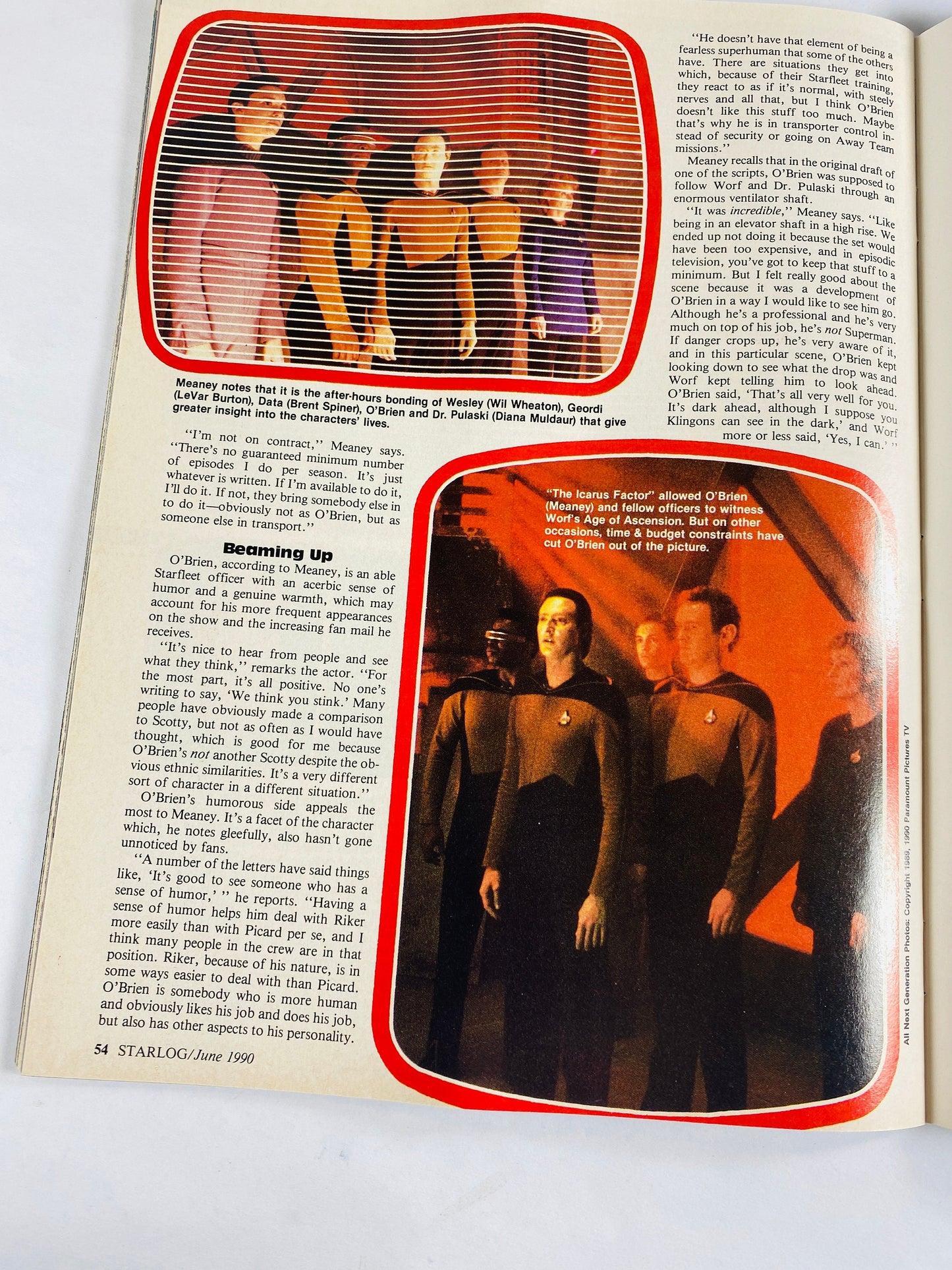 1990 Back to the Future III Star Trek Marty & Doc vintage magazine Starlog scifi movie photos stories decor college bedroom posters