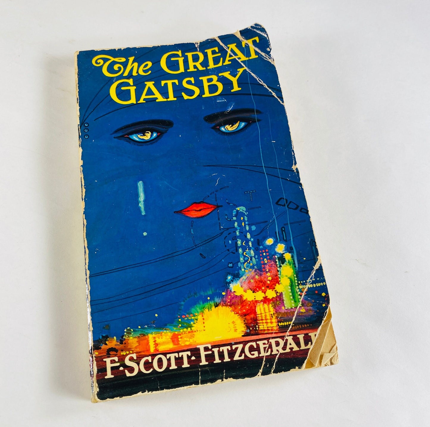 Great Gatsby by F Scott Fitzgerald. Vintage paperback book circa 1971. Scribner Library Classic. American literature! Book lover gift.