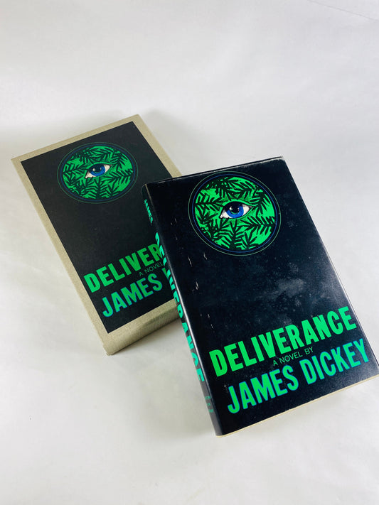 Deliverance vintage book by James Dickey COLLECTIBLE story of businessmen from Georgia who go canoeing in a West Virginia river Father's Day