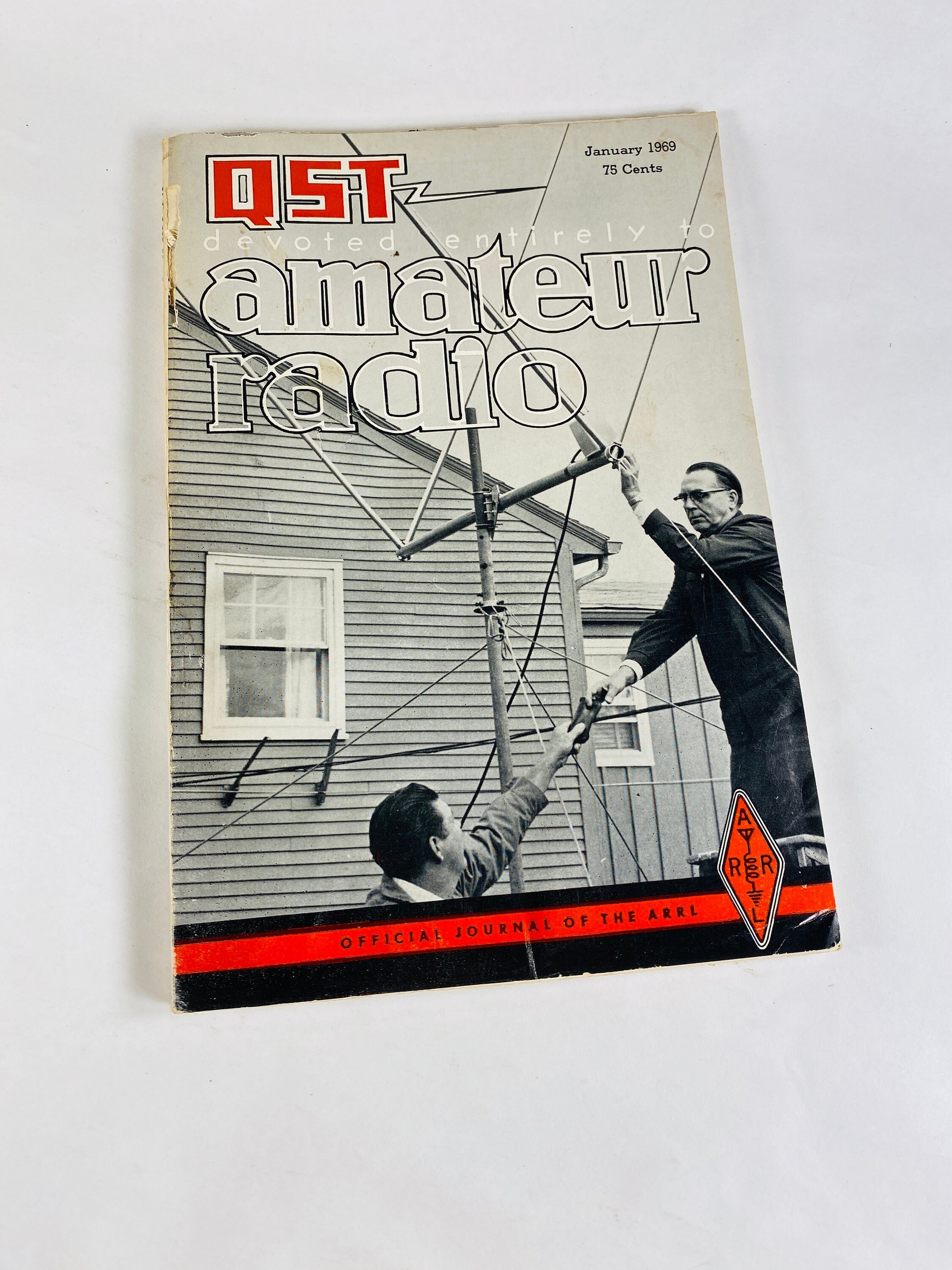 1969 QST AARL Radio vintage magazine Operator's Guide Amateur license. Electronic engineer gift communications