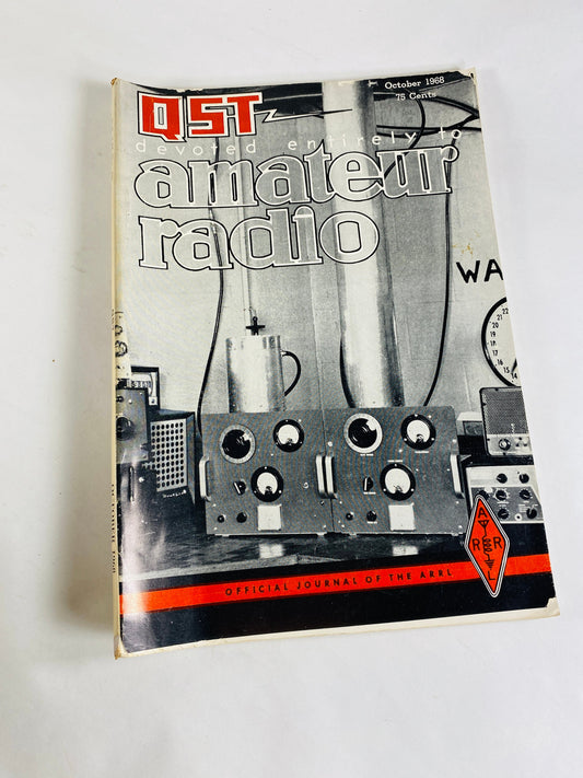 1968 ARRL Radio vintage magazine Operator Amateur Electronic communications transmitting converters using stovepipe coaxial tank assemblies