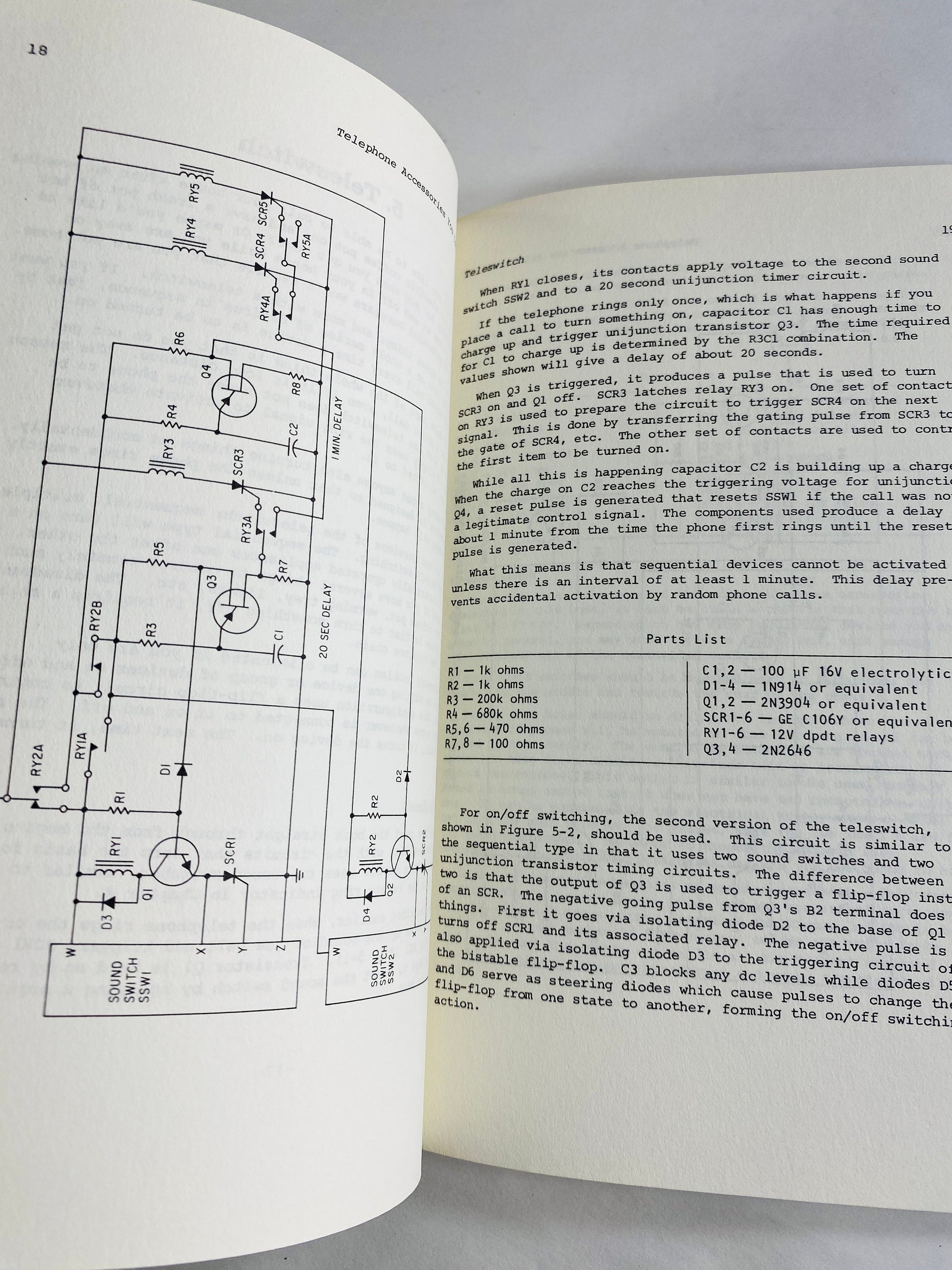 Telephone Accessories You Can Build vintage paperback book circa 1976 by Jules Glider Communications Broadcasting Telegraph Home decor