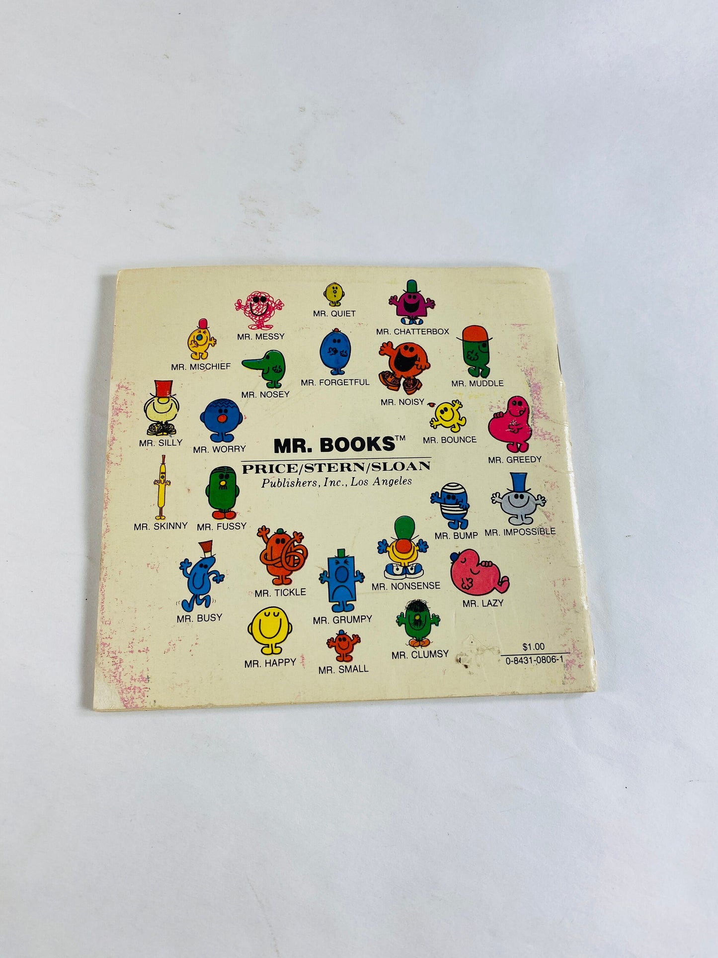 Mr. Lazy Mr Men vintage paperback book by Roger Hargreaves circa 1980 Children's books.