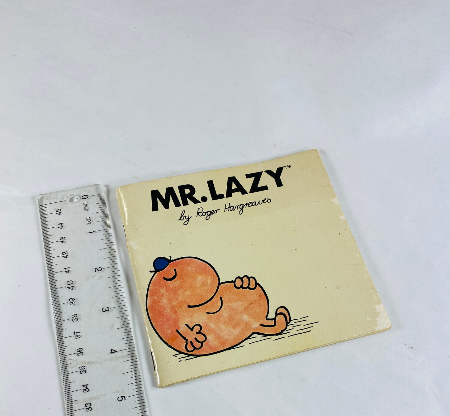 Mr. Lazy Mr Men vintage paperback book by Roger Hargreaves circa 1980 Children's books.