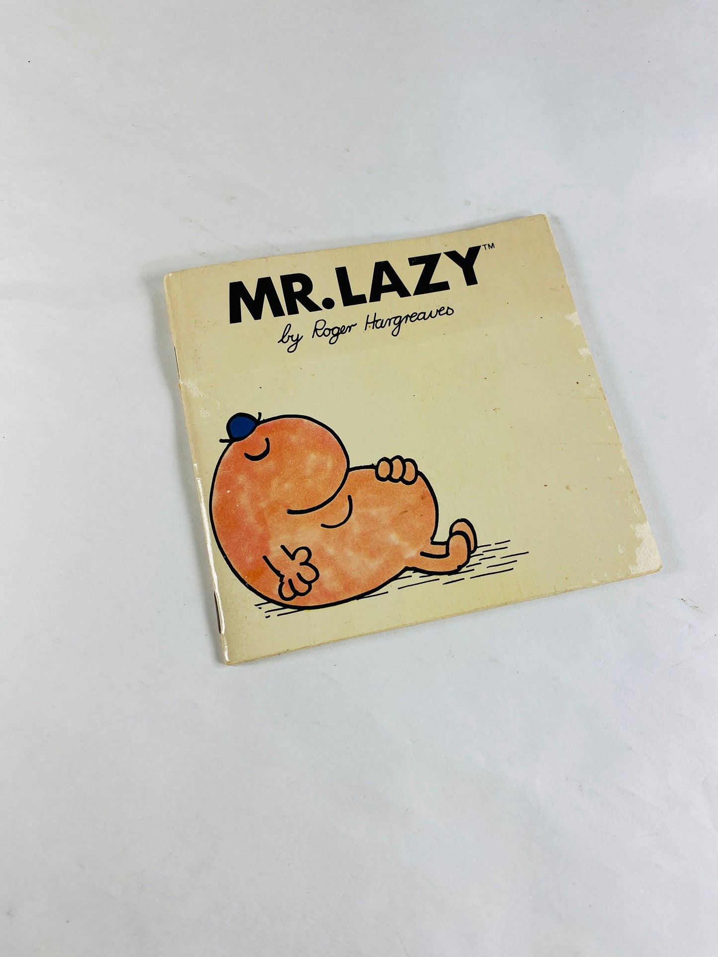 Mr. Lazy Mr Men vintage paperback book by Roger Hargreaves circa 1980 Children's books.