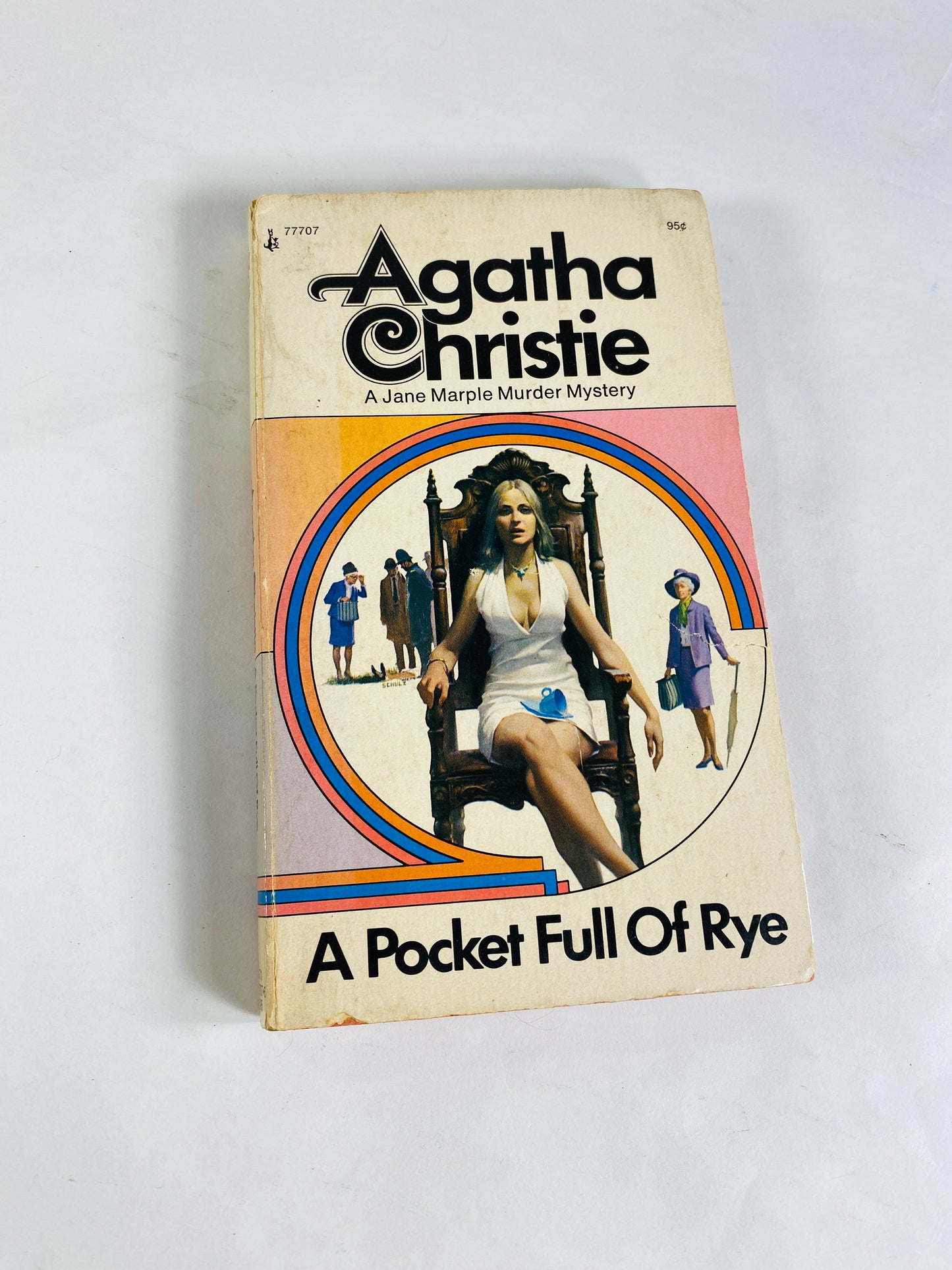 1974 Agatha Christie vintage EARLY paperback book Pocket Full of Rye