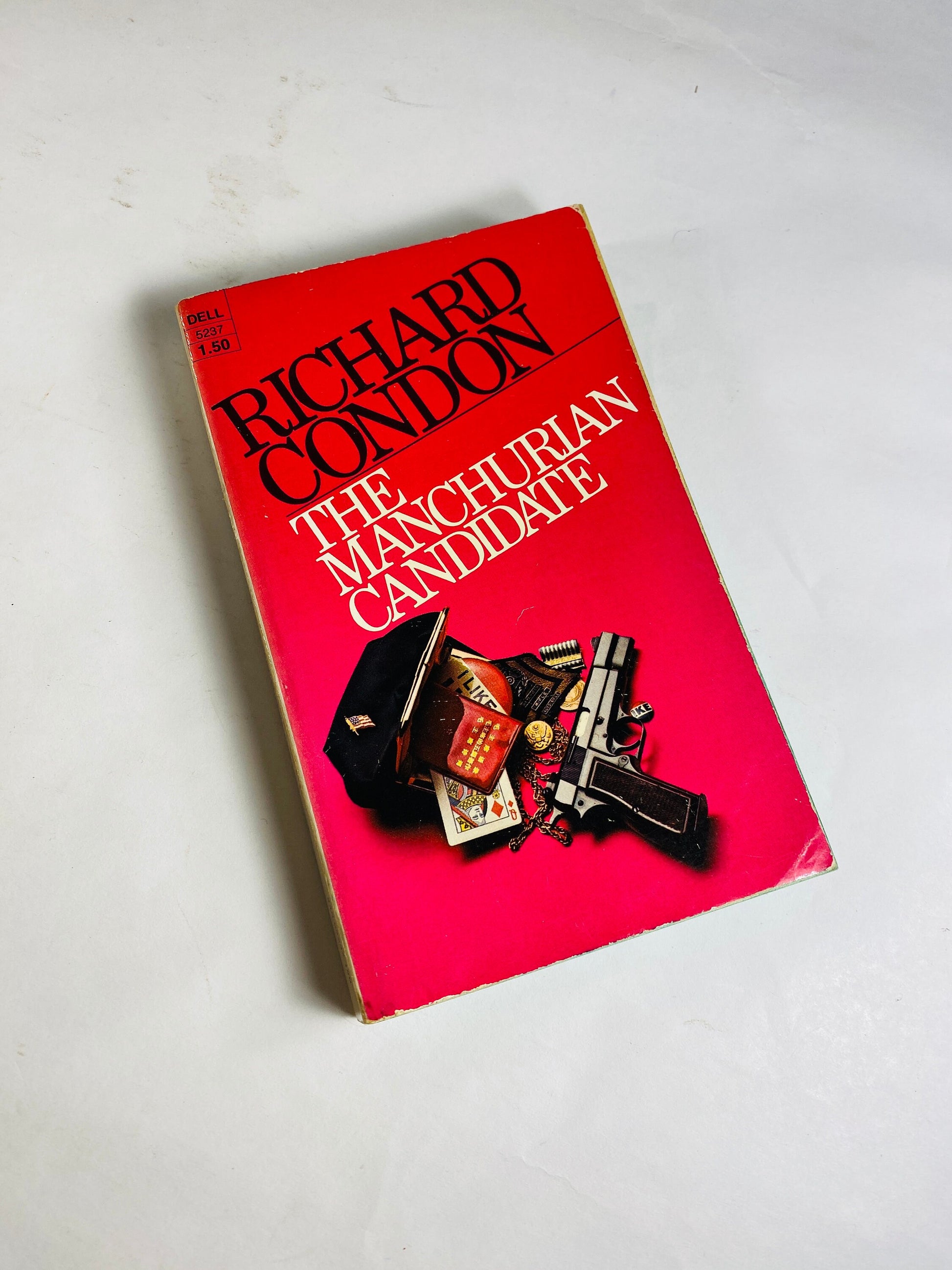 Manchurian Candidate vintage paperback book by Richard Condon circa 1974 Political thriller about becoming a Communist assassin