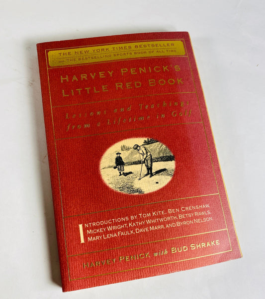 Little Red book vintage paperback book by Harvey Penick circa 1992 Lessons and teachings in golf