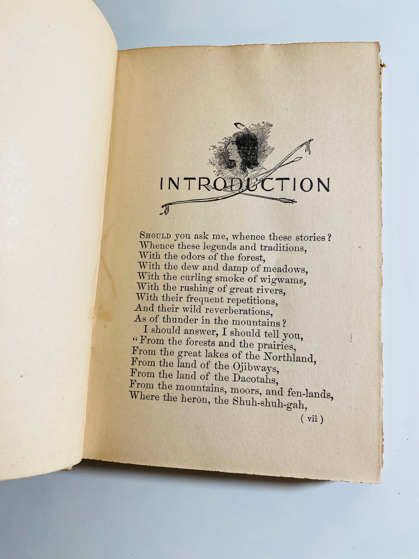Song of Hiawatha by Henry Wadsworth Longfellow GORGEOUS small vintage book circa 1898 Gilt Embossed Cover Antique published by Henry Altemus