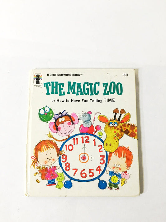 The Magic Zoo. Vintage hardback book by Patricia Mowers. How to Have Fun Telling Time. Little Storyland Books. Children's teacher gift