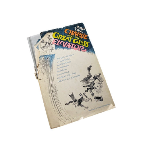 Charlie and the Great Glass Elevator by Roald Dahl. EARLY PRINTING vintage book circa 1972 Collector gift!