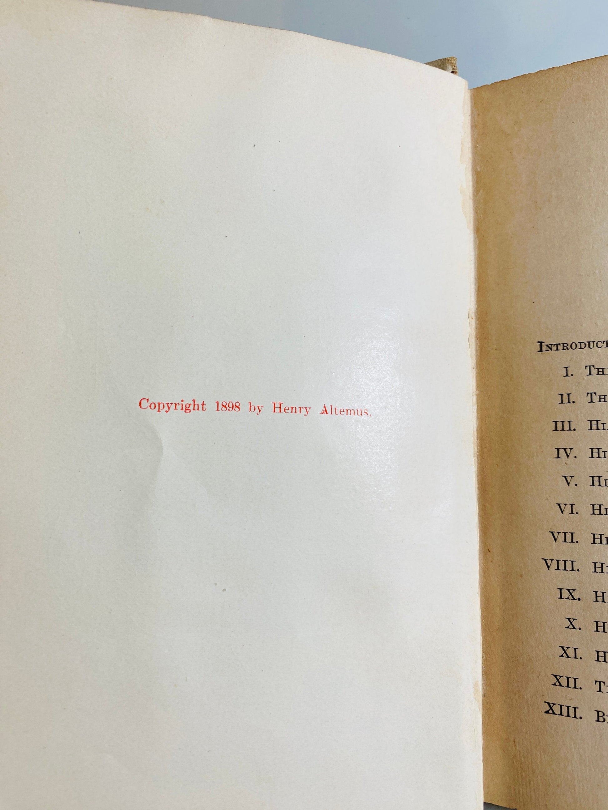 Song of Hiawatha by Henry Wadsworth Longfellow GORGEOUS small vintage book circa 1898 Gilt Embossed Cover Antique published by Henry Altemus