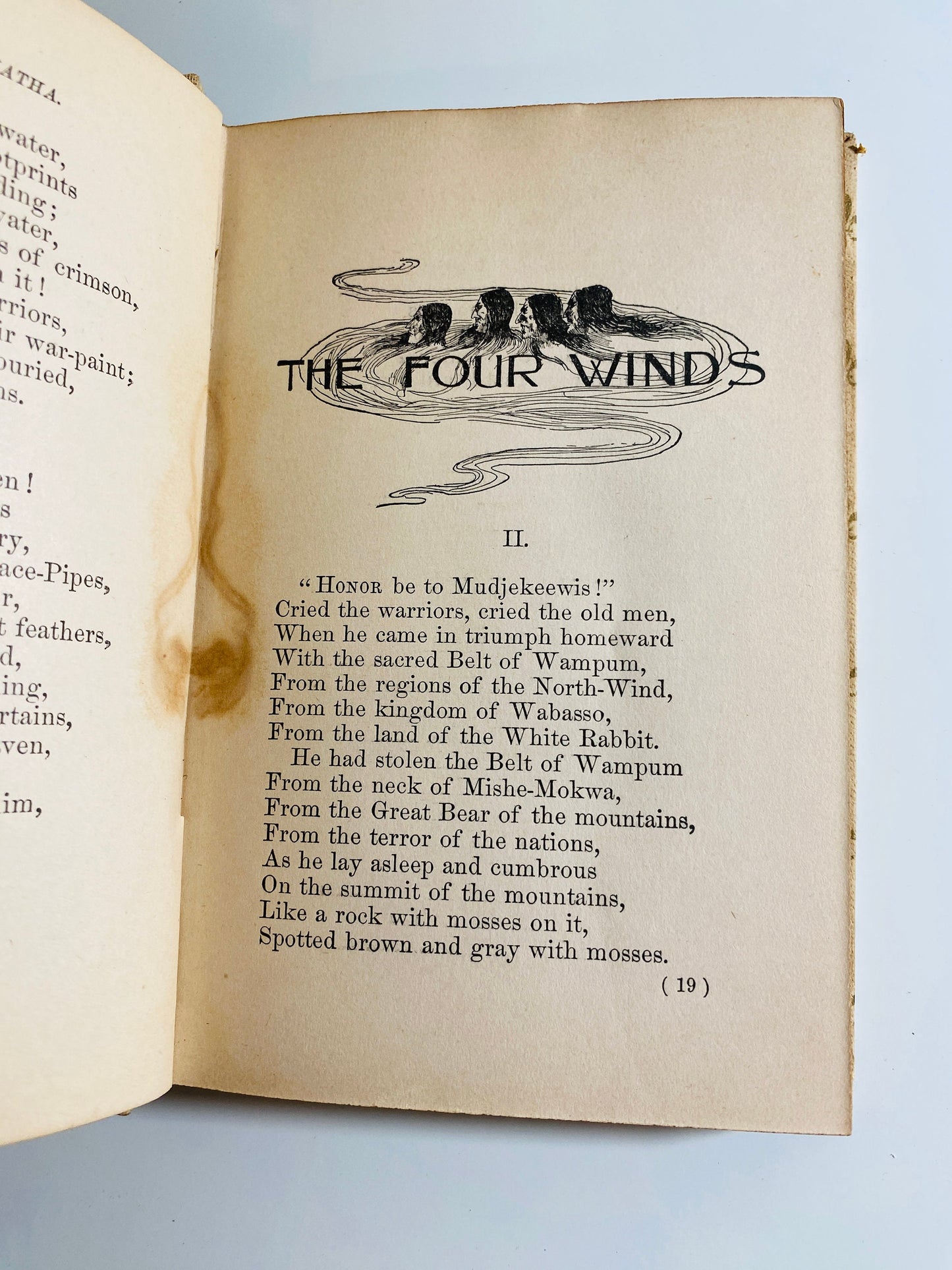 Song of Hiawatha by Henry Wadsworth Longfellow GORGEOUS small vintage book circa 1898 Gilt Embossed Cover Antique published by Henry Altemus