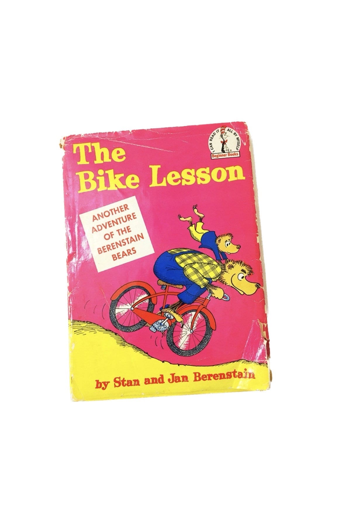 1964 Bike Lesson Berenstain Bears by Stan and Jan Berenstain FIRST EDITION Vintage book Pink home decor I can read it all by myself Beginner